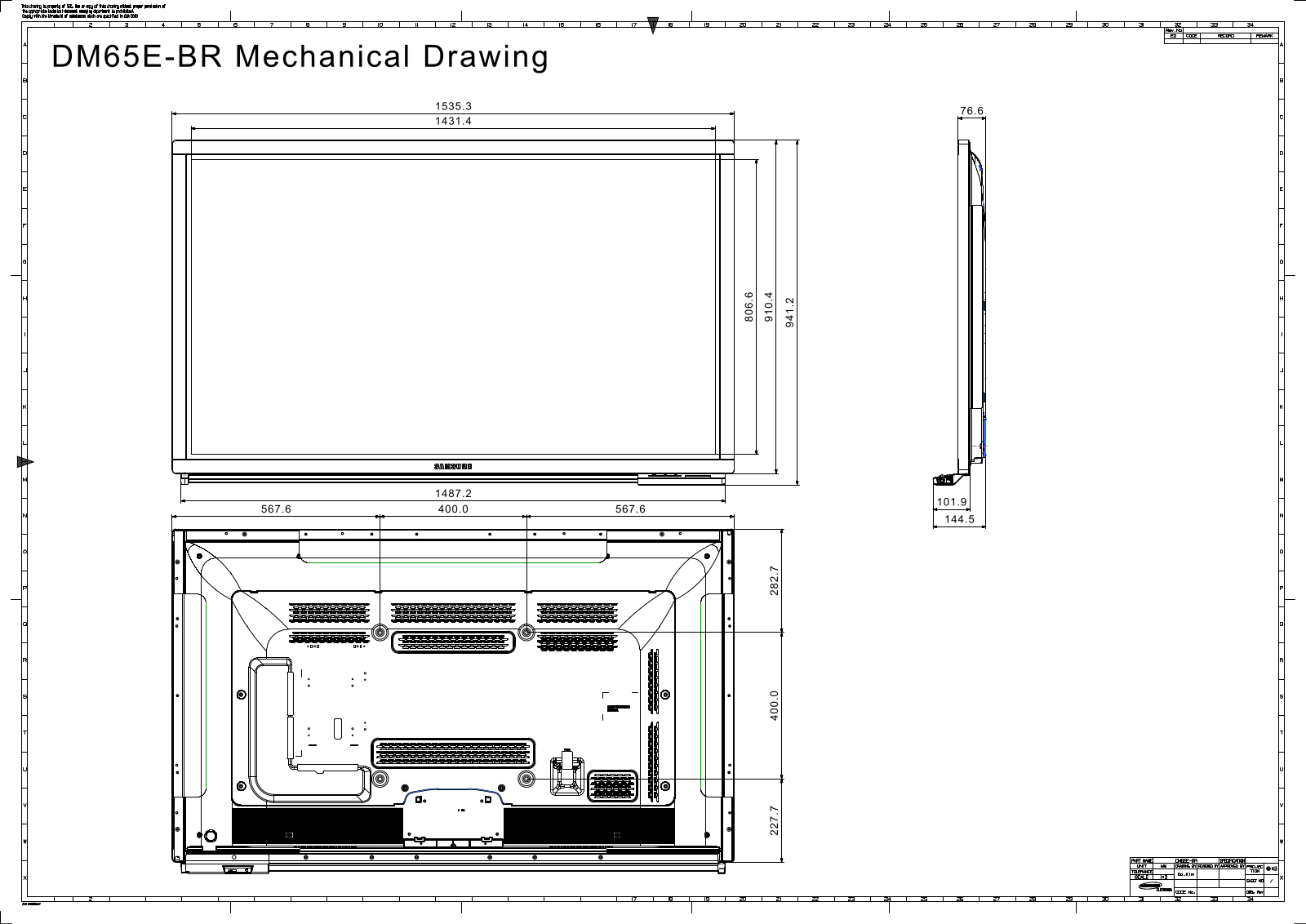 Samsung DM65E-BR User Manual