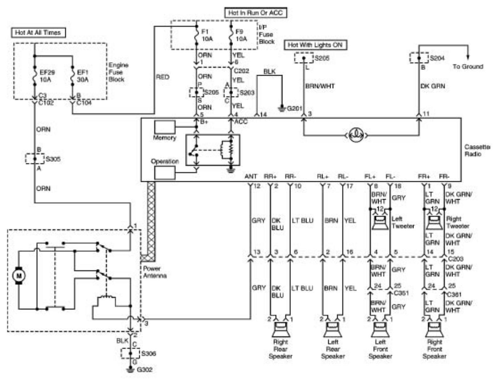 Daewoo 2000 leganza schematic