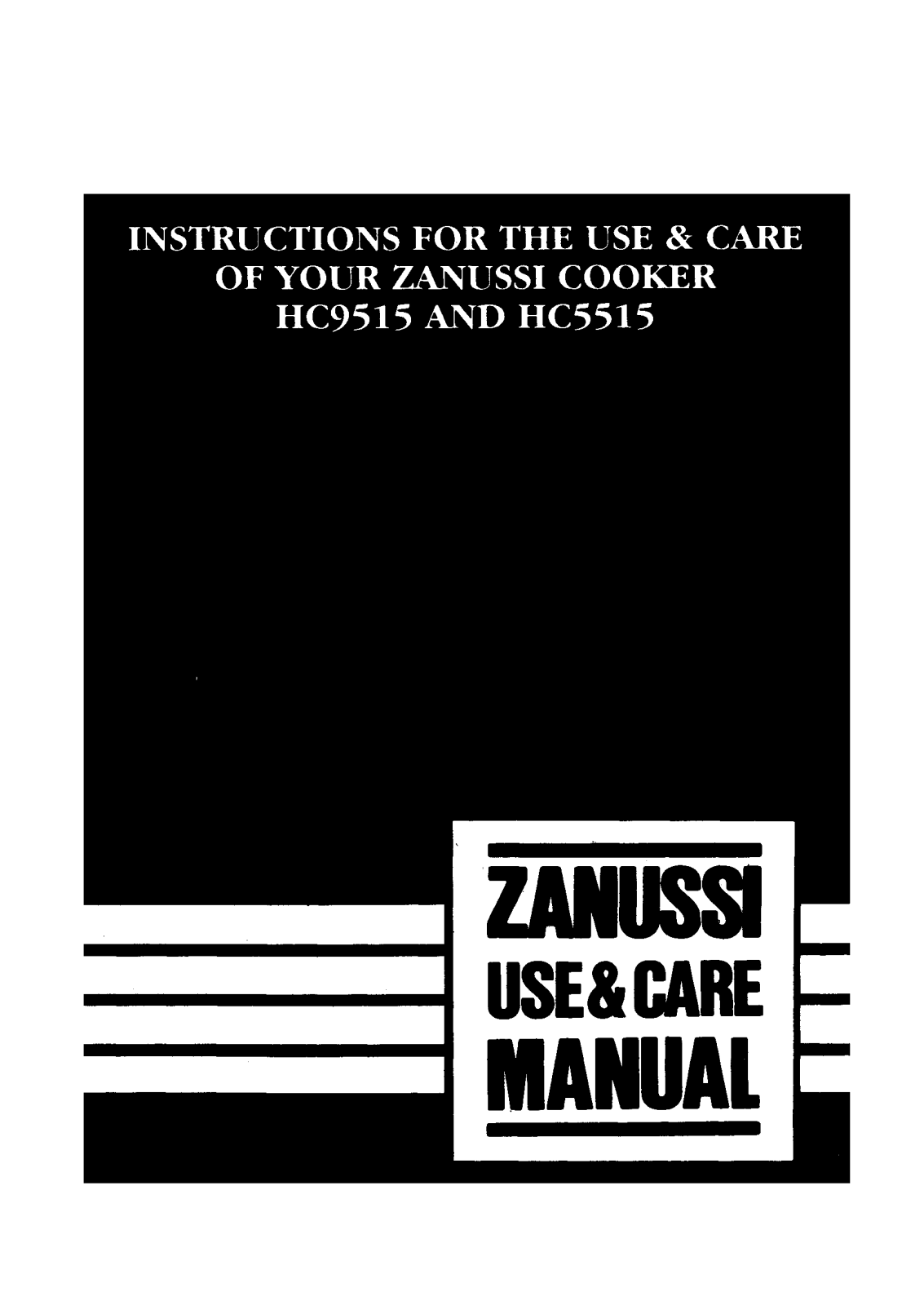 Zanussi HC9515, HC5515 User Manual