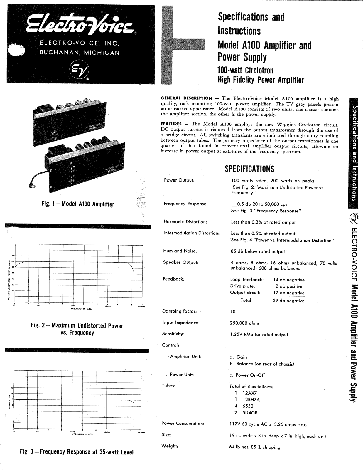 Electro-Voice A100 Schematic - ManualMachine.com