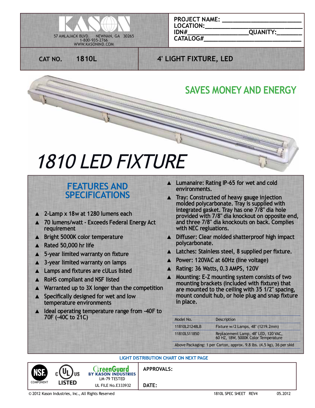 Kason 11810L21248LB User Manual