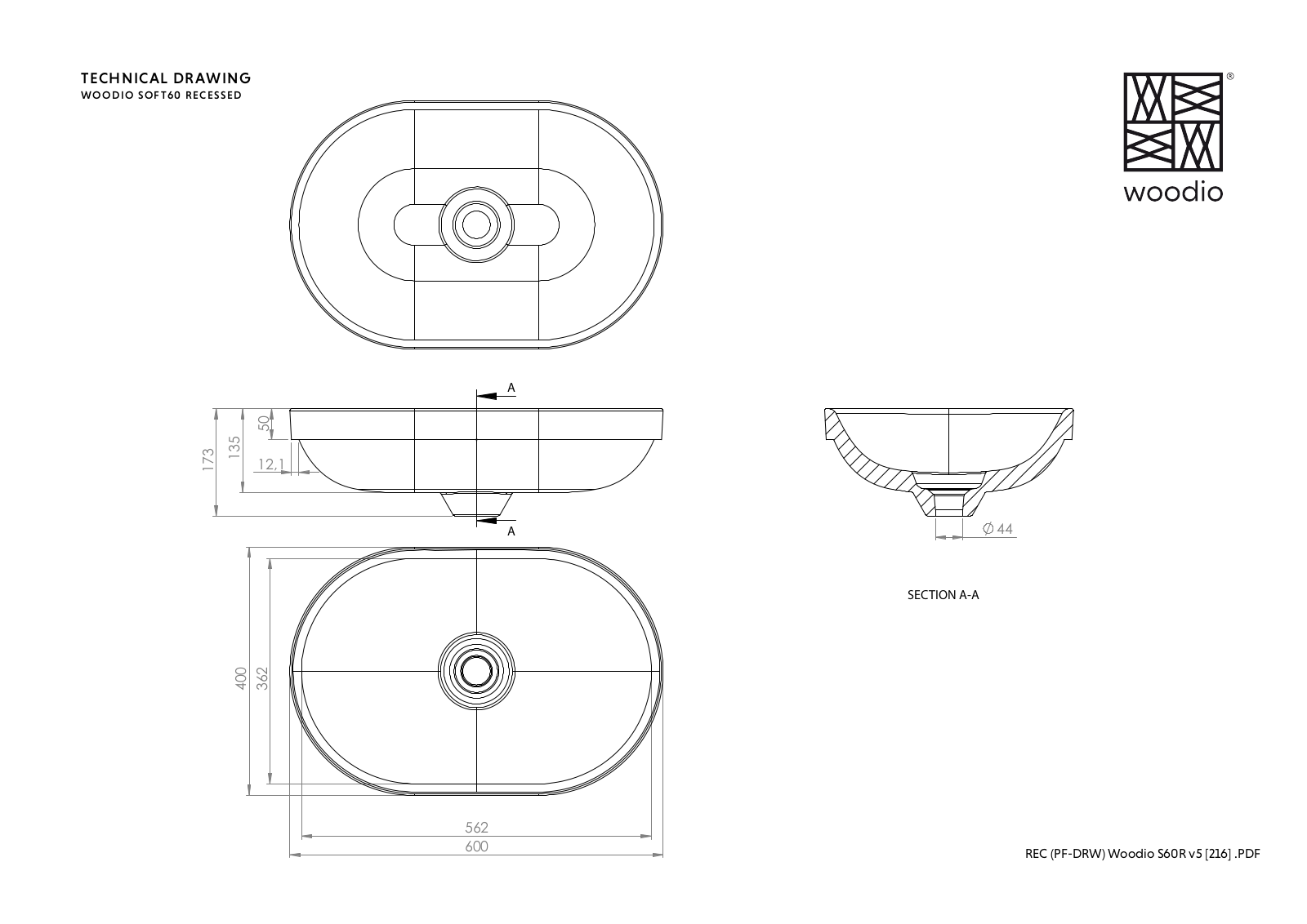 Woodio DWIO1007 Dimensions - ManualMachine.com