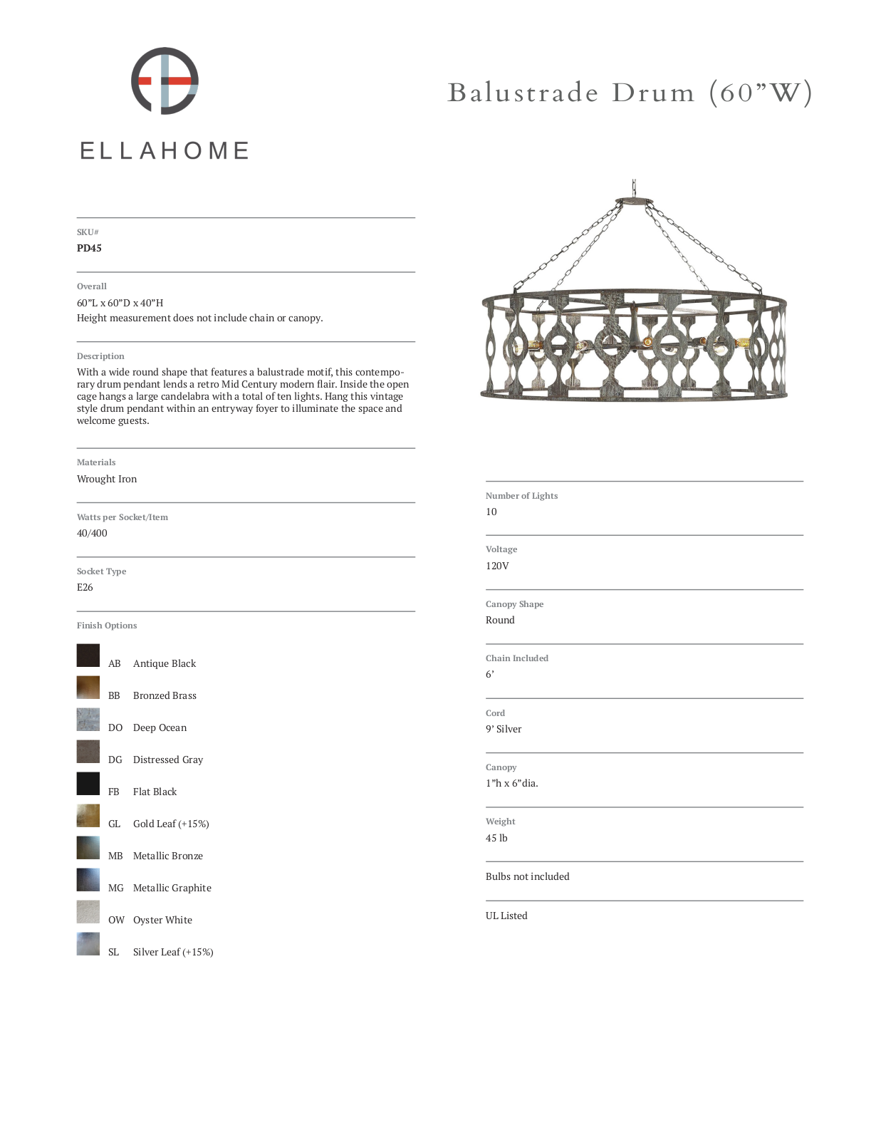 ellahome FRQP1410 Specifications - ManualMachine.com