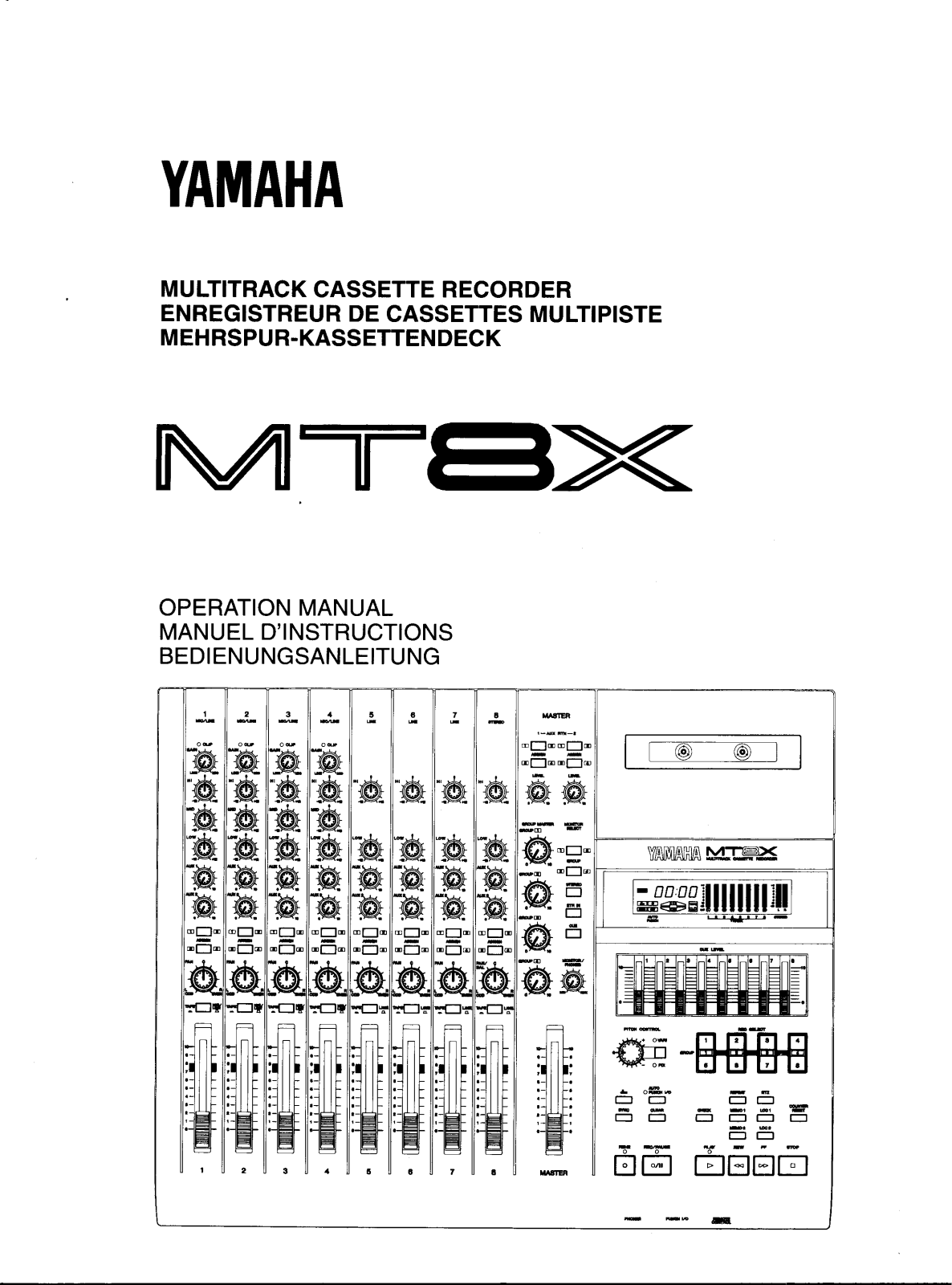 Yamaha MT8X User Manual