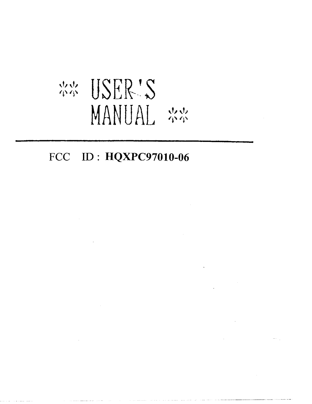 Sysgration PC97010 06 Users Manual