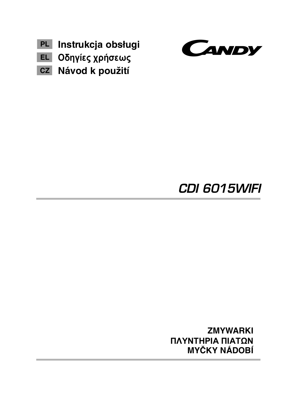 Candy CDI 6015WIFI User Manual