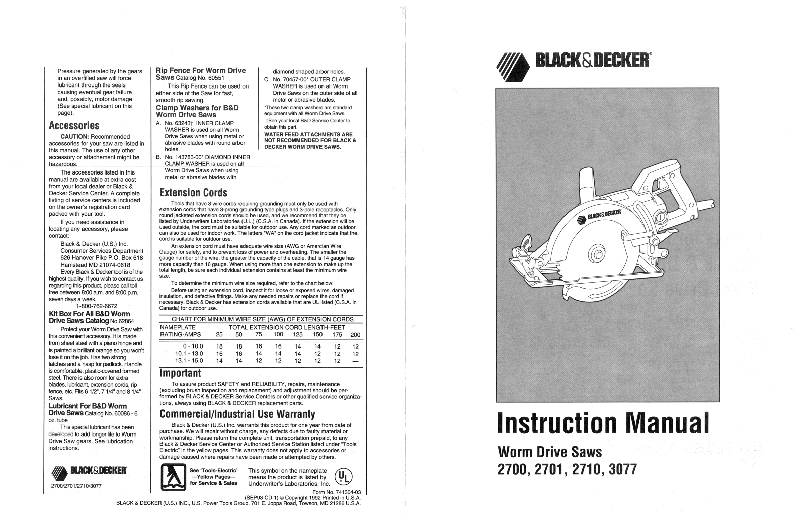 Black & Decker 3077 User Manual