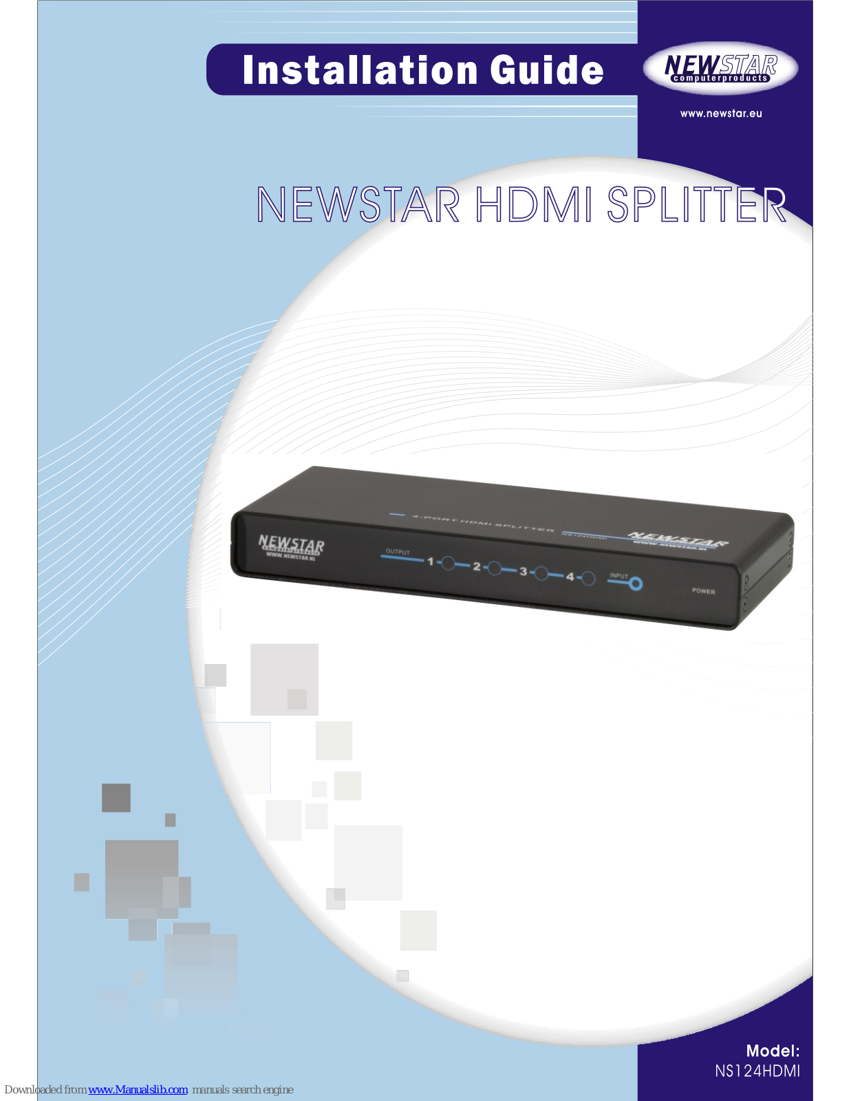 NewStar NS124HDMI Installation Manual - ManualMachine.com