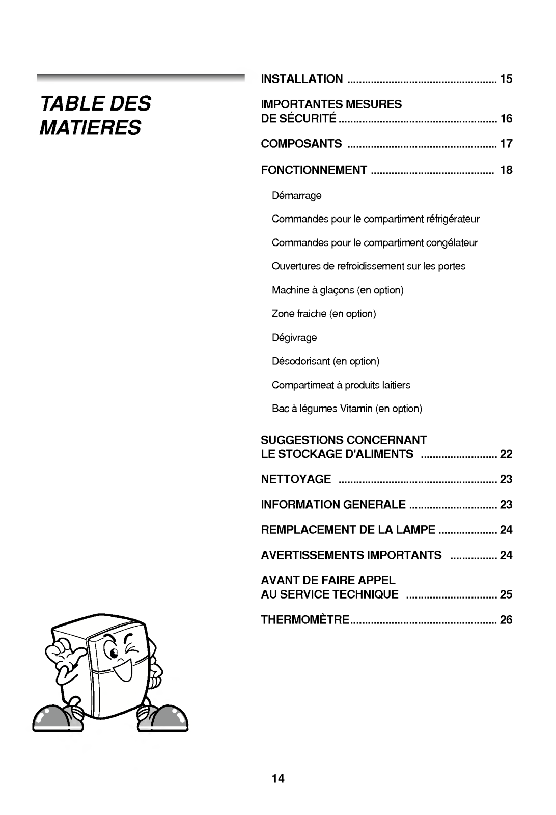 LG GR-S602JCW User Manual