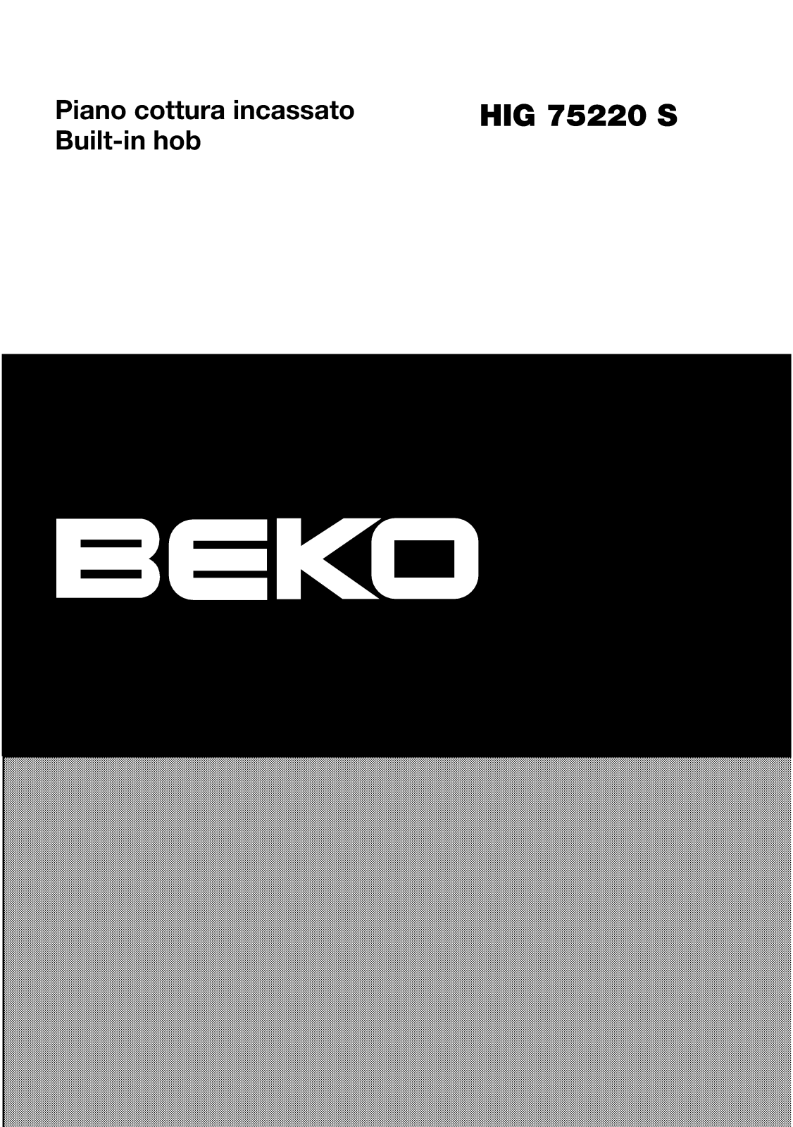 Beko HIG 75220 S User Manual