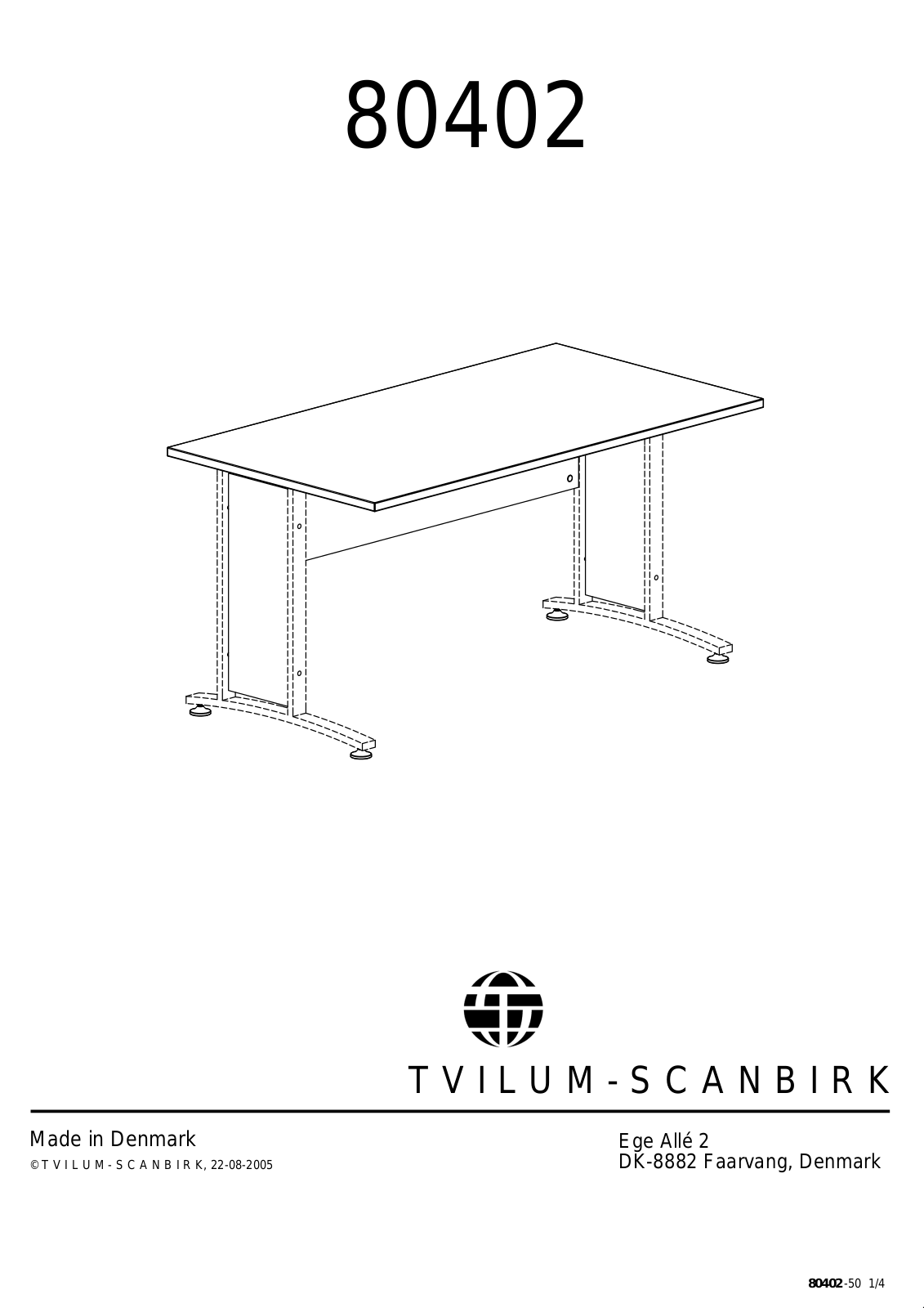 Tvilum 80402 User Manual - ManualMachine.com