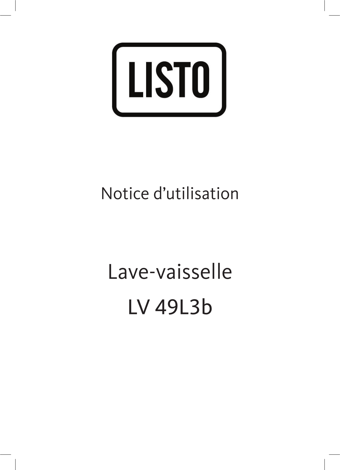 Listo LV 49L3b User Manual