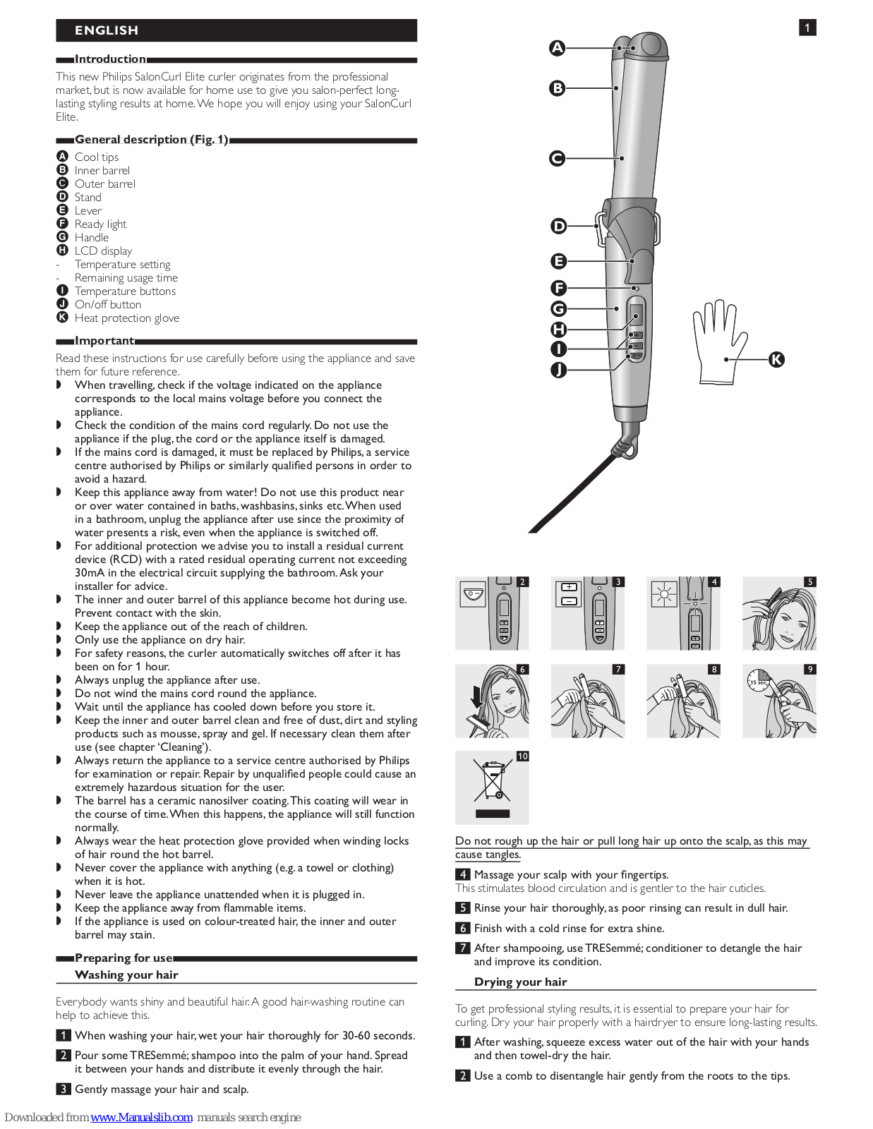 Philips TRESemme HP4659/07 User Manual