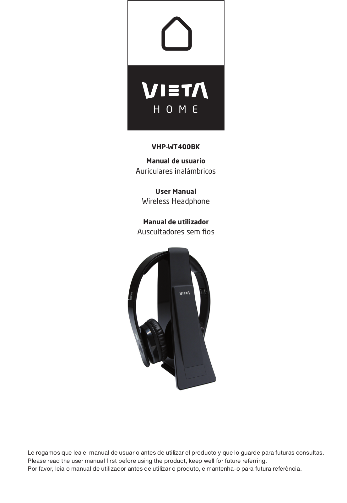 Vieta VHP-WT400BK User Manual