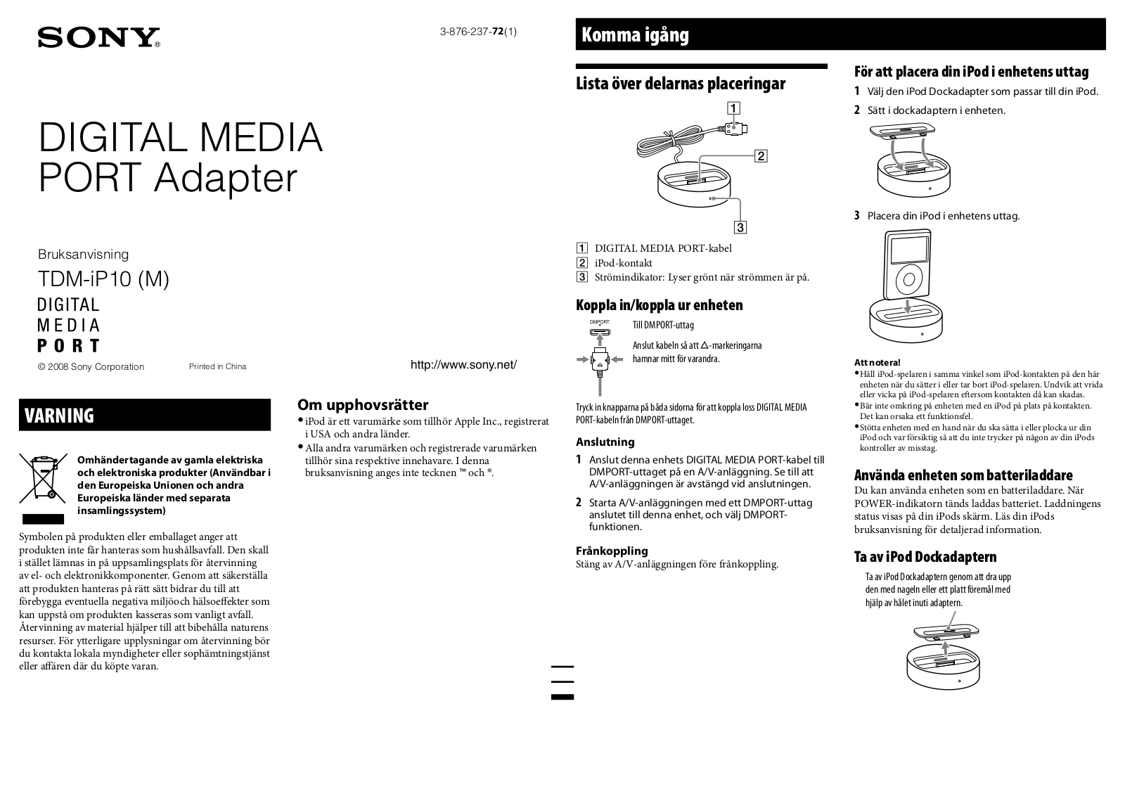 Sony TDM-IP10 User Manual