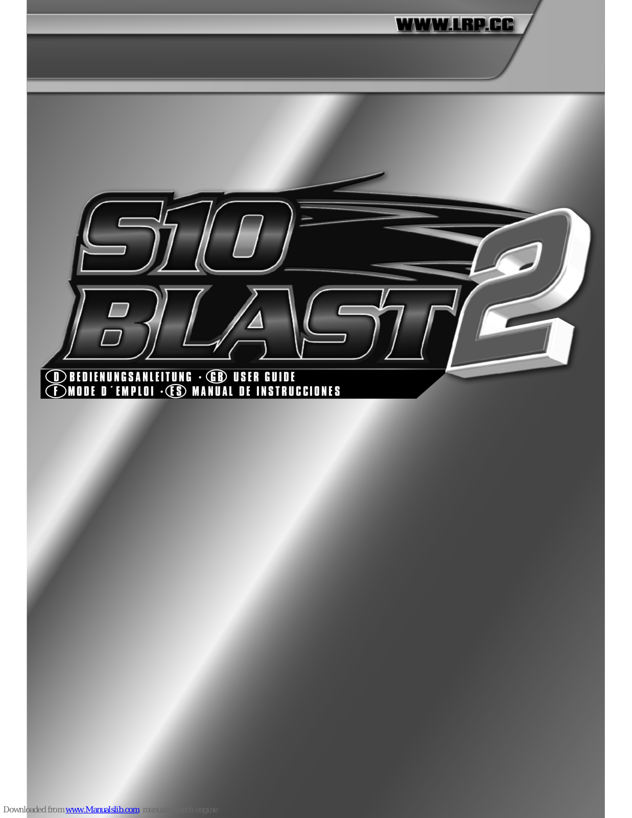 LRP S10 BLAST 2 User Manual - ManualMachine.com