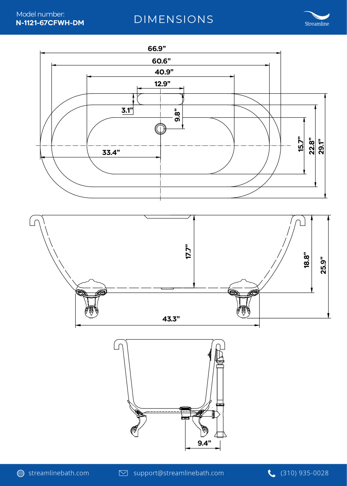 Streamline Bath SLBH7972 Specifications - ManualMachine.com