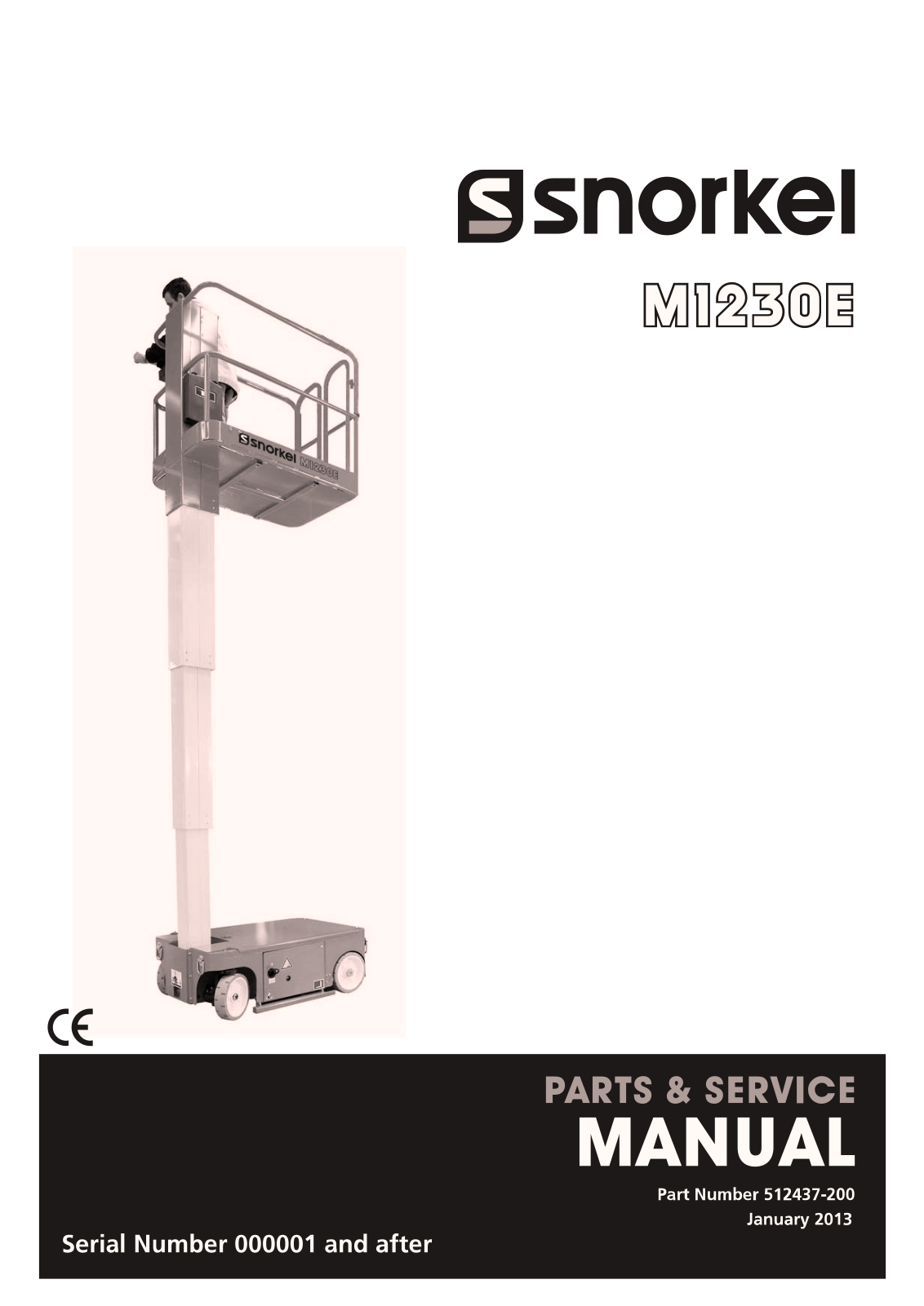 Snorkel M1230E Service Manual