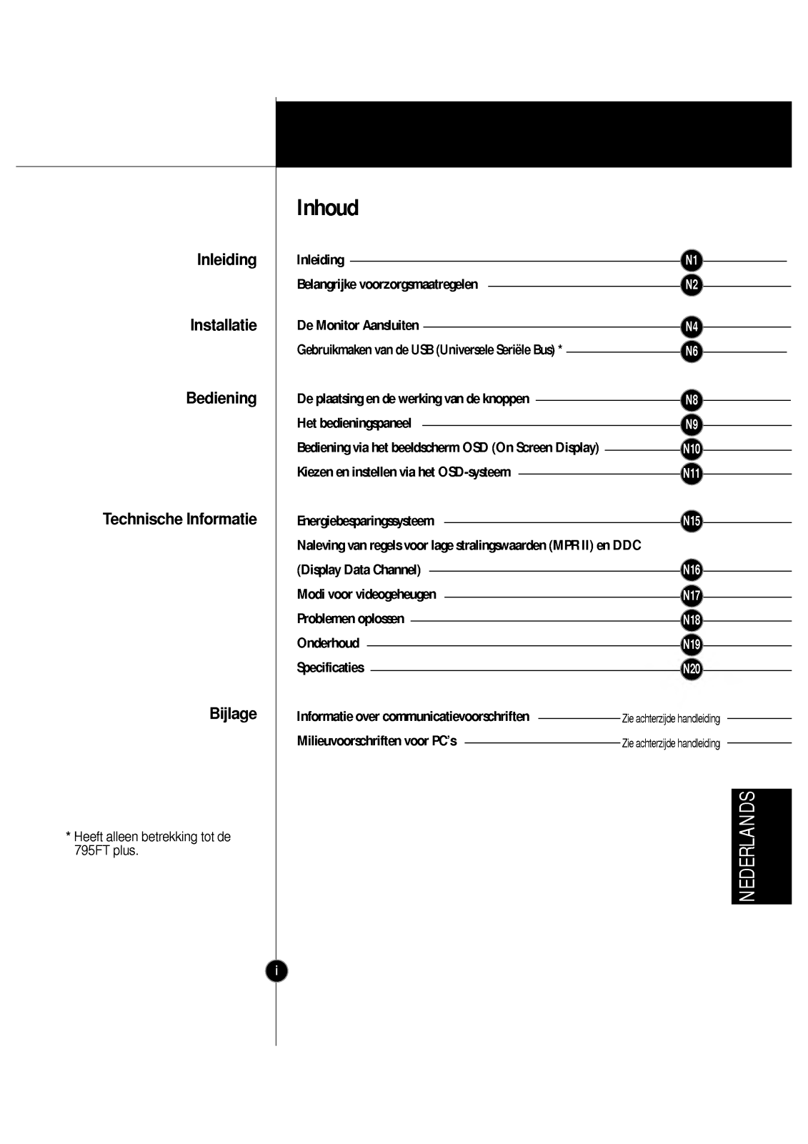 Lg FLATRON 795FT PLUS Instructions manual