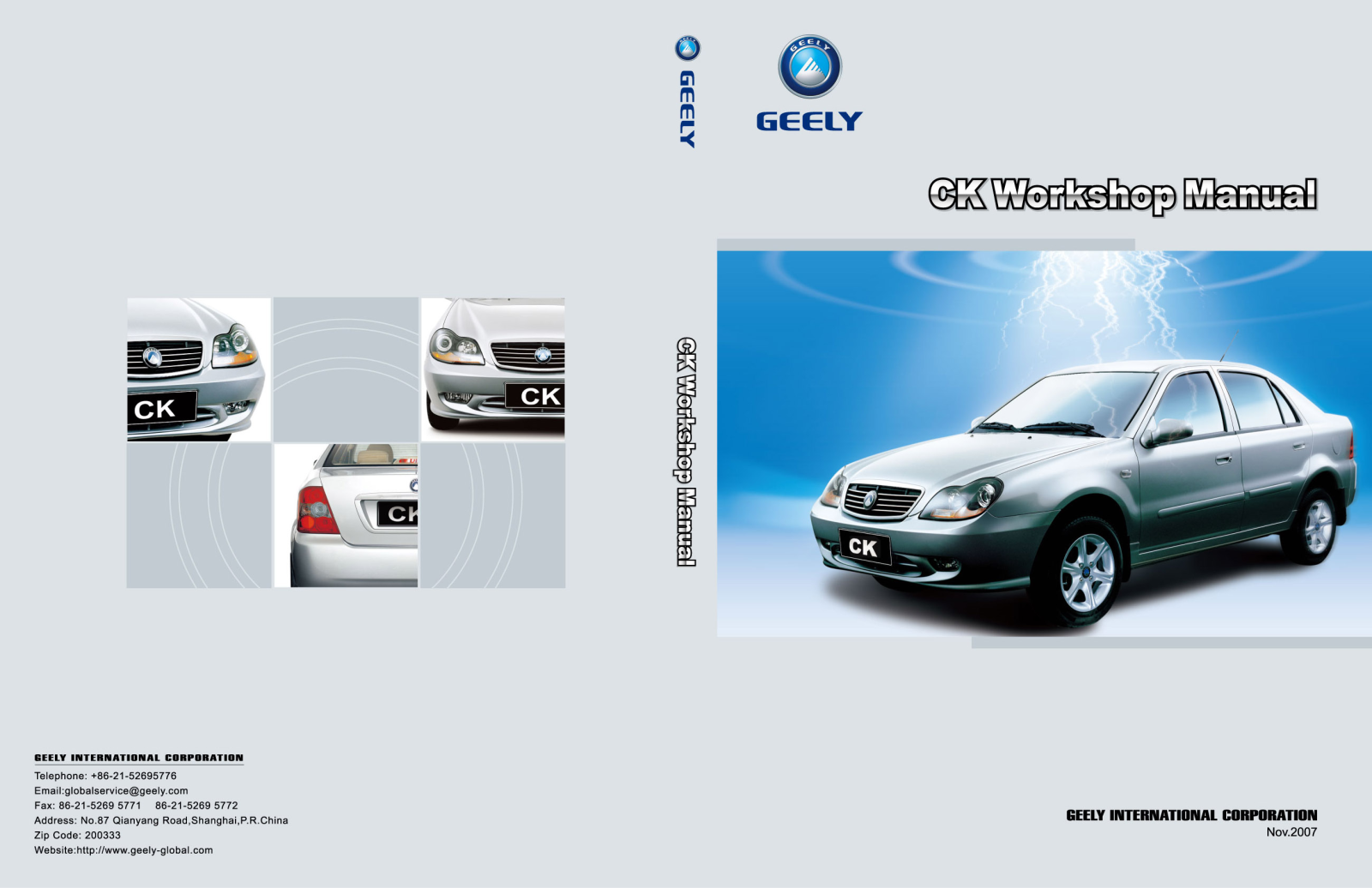 Geely CK 2009, CK 2007, CK 2008, CK 2010 User Manual