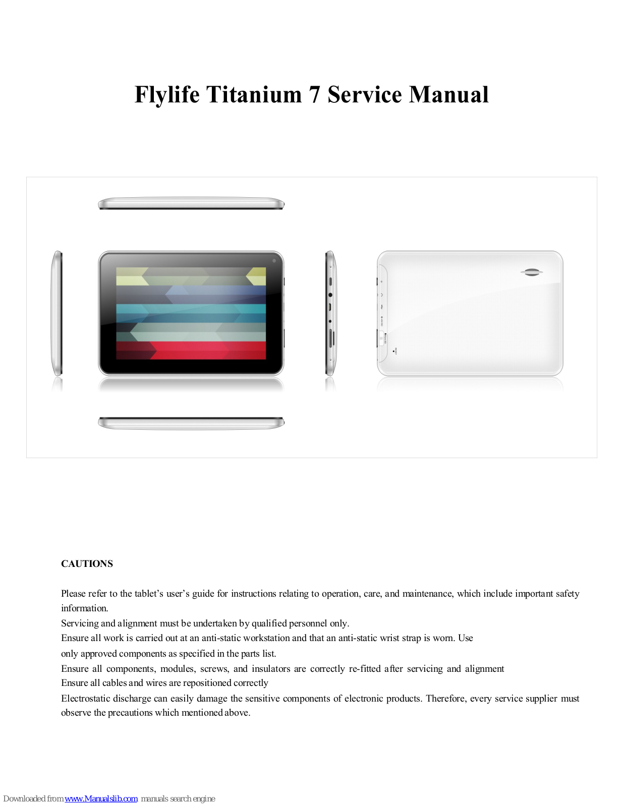 FLY flylife titanium 5, m739ks Service Manual