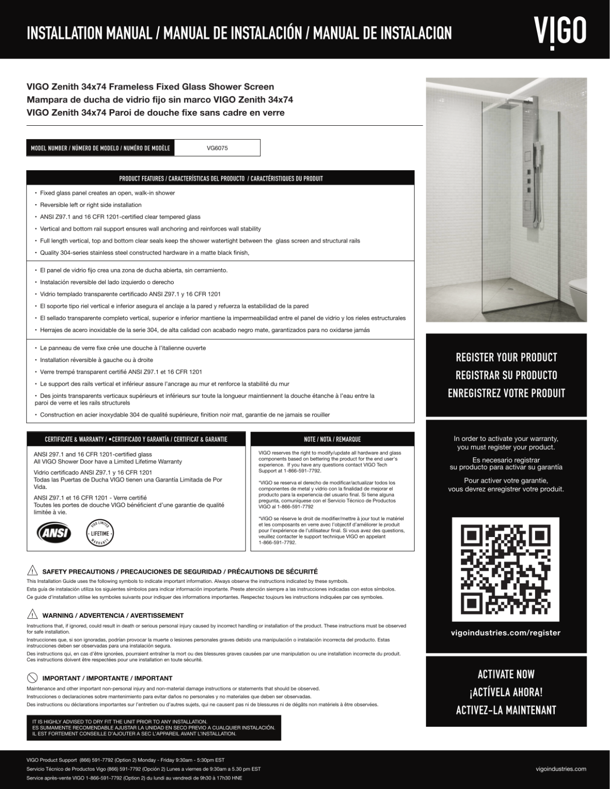 VIGO VGU3677 Specifications - ManualMachine.com