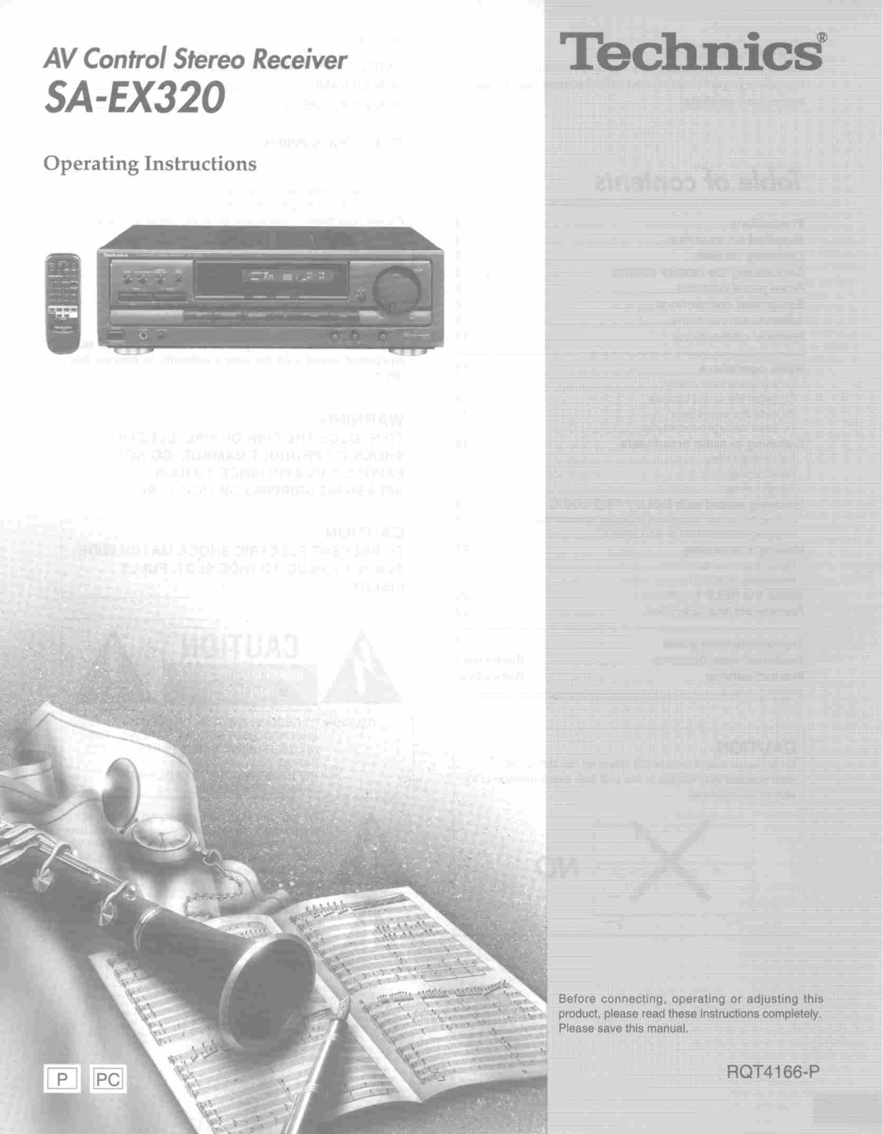 Technics SA-EX320 User Manual