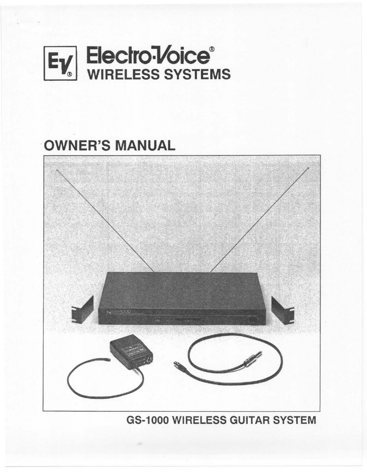 Electro-Voice GS-1000 User Manual