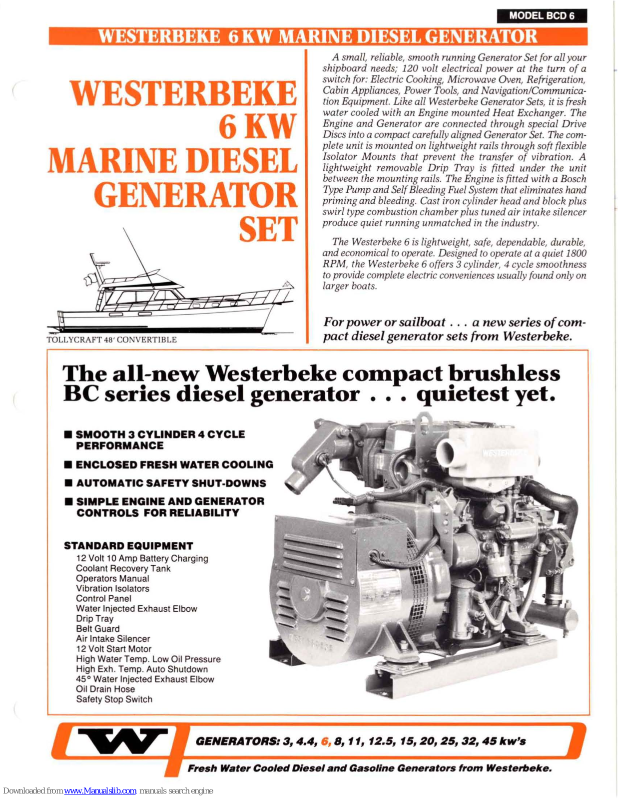 Westerbeke BCD6 Specification - ManualMachine.com