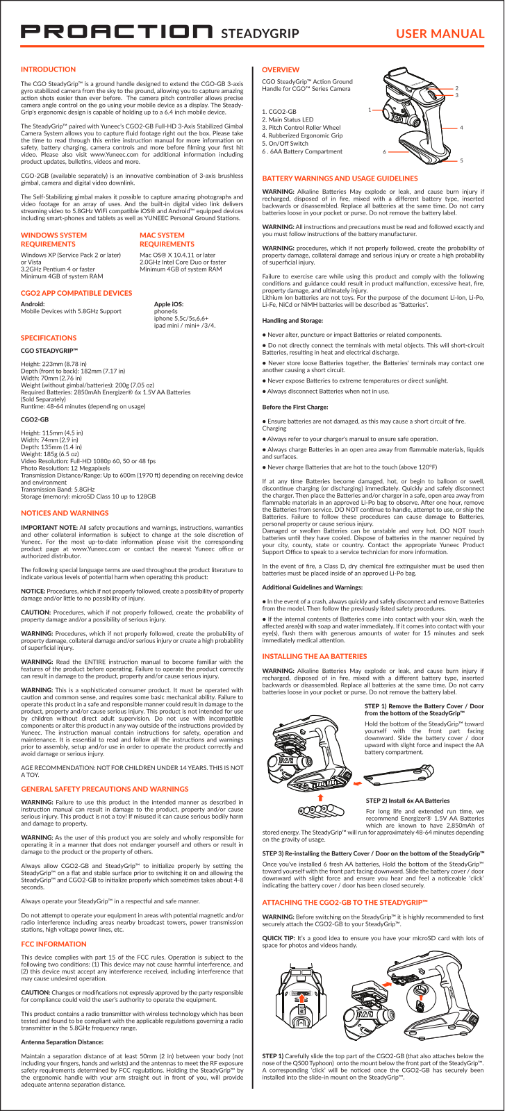 Yuneec Proaction User Manual - ManualMachine.com