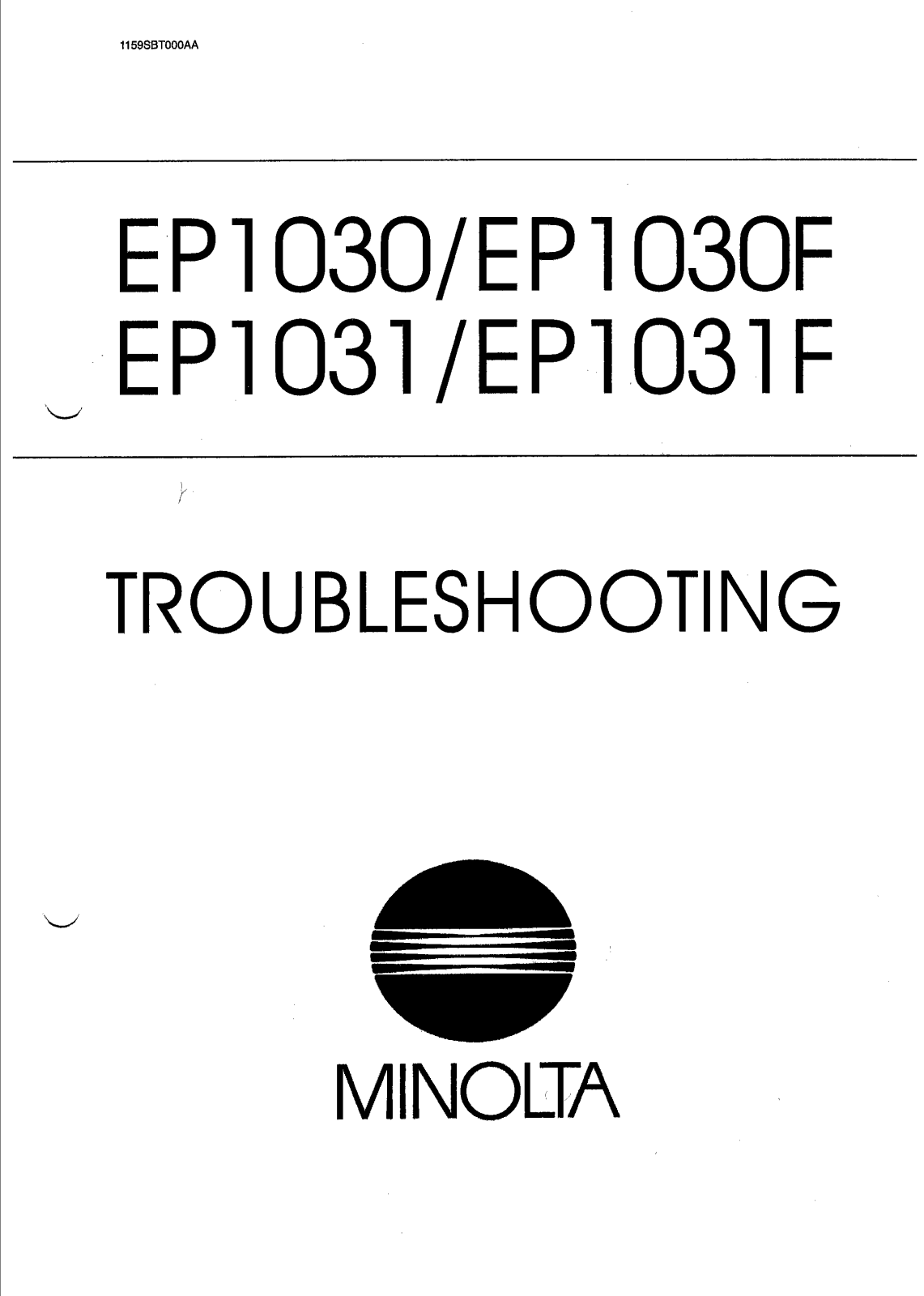 Minolta D1300 Troubleshooting