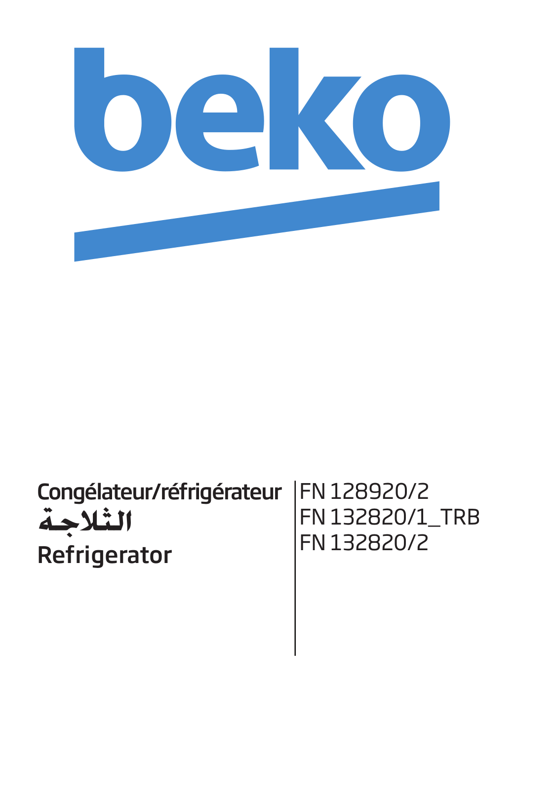 Beko FN 128920/2, FN 132820/1_TRB, FN 132820/2 User manual