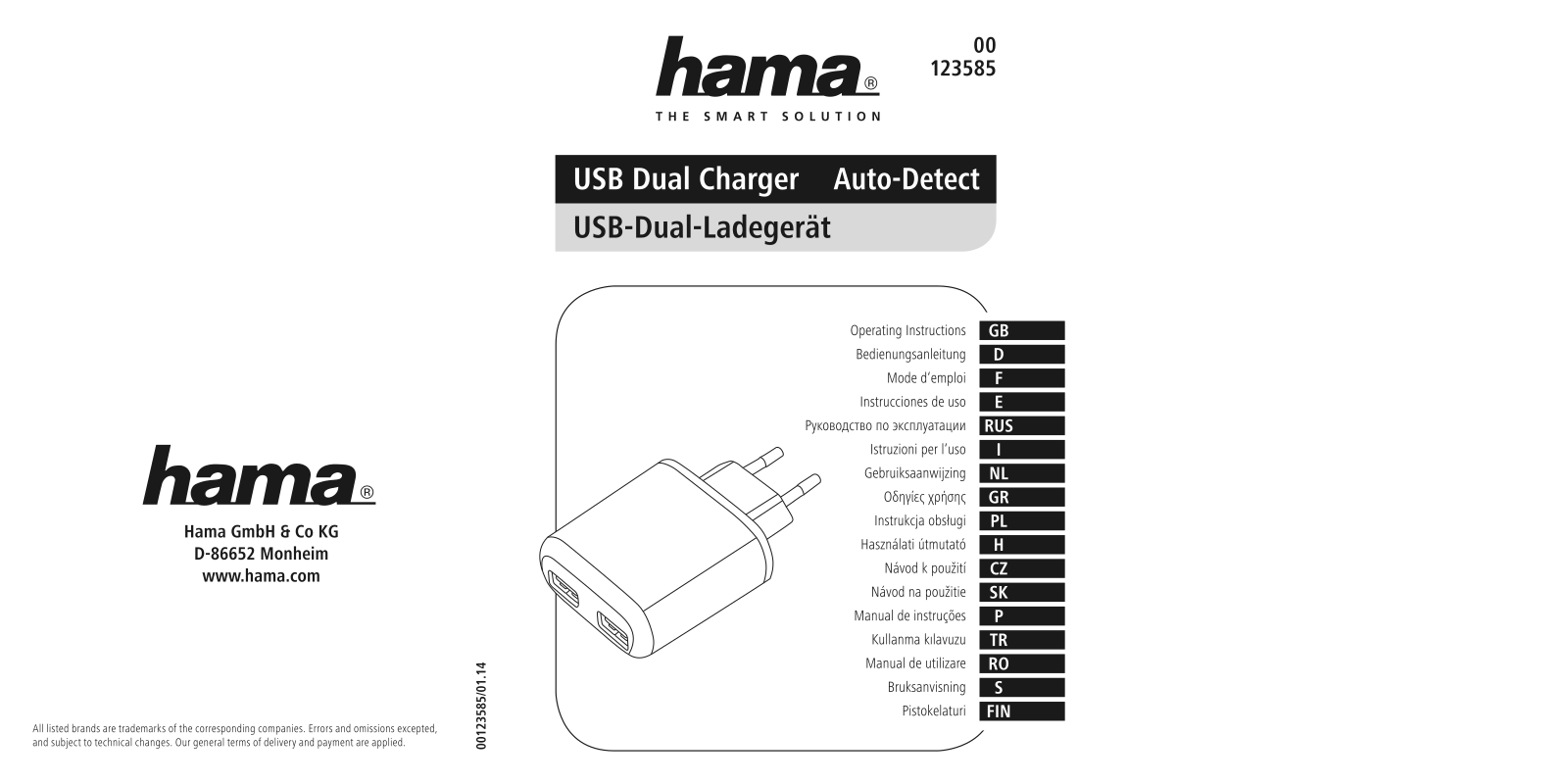 Hama 00123585 User manual