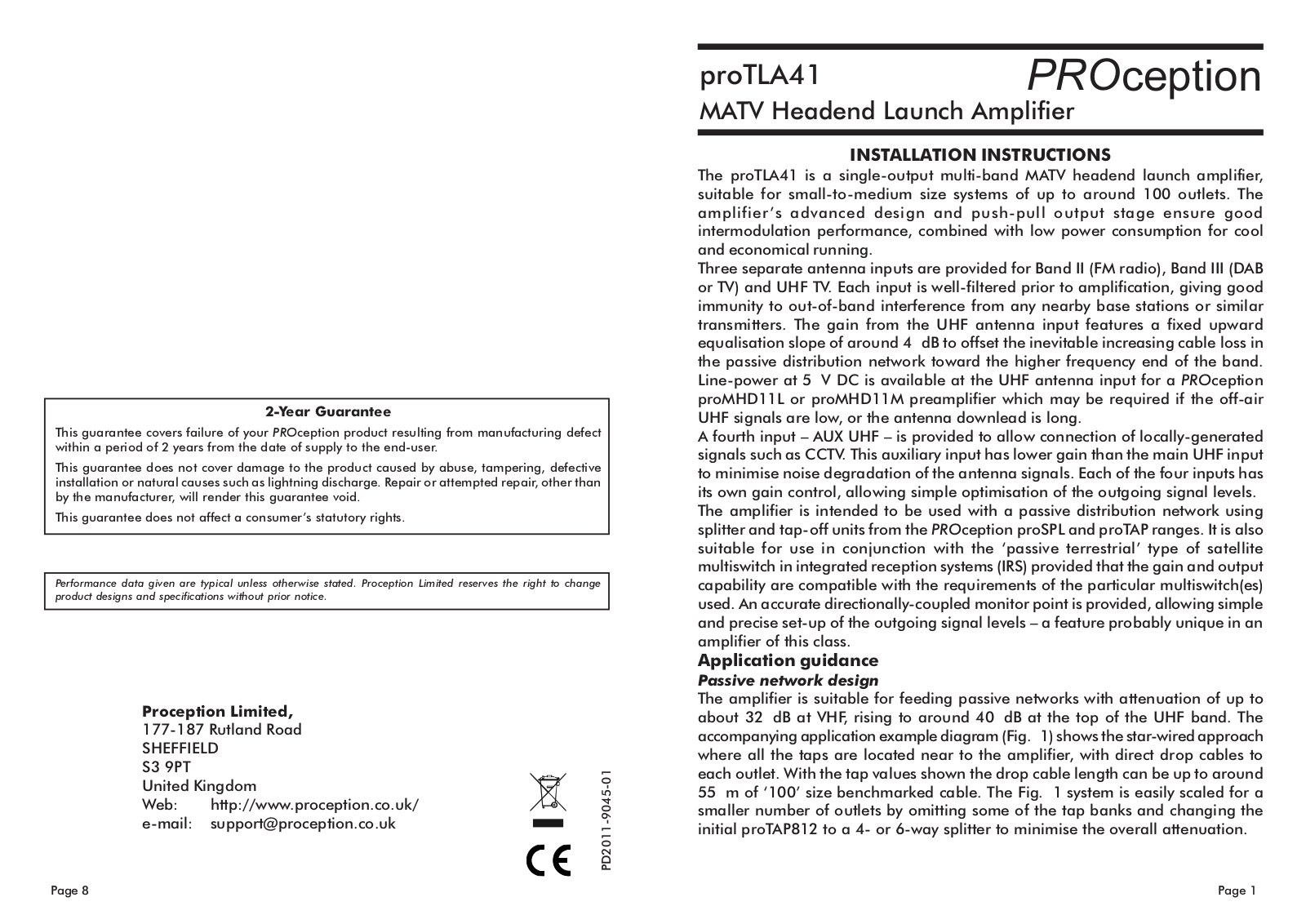 PROception proTLA41 Installation Instructions Manual - ManualMachine.com