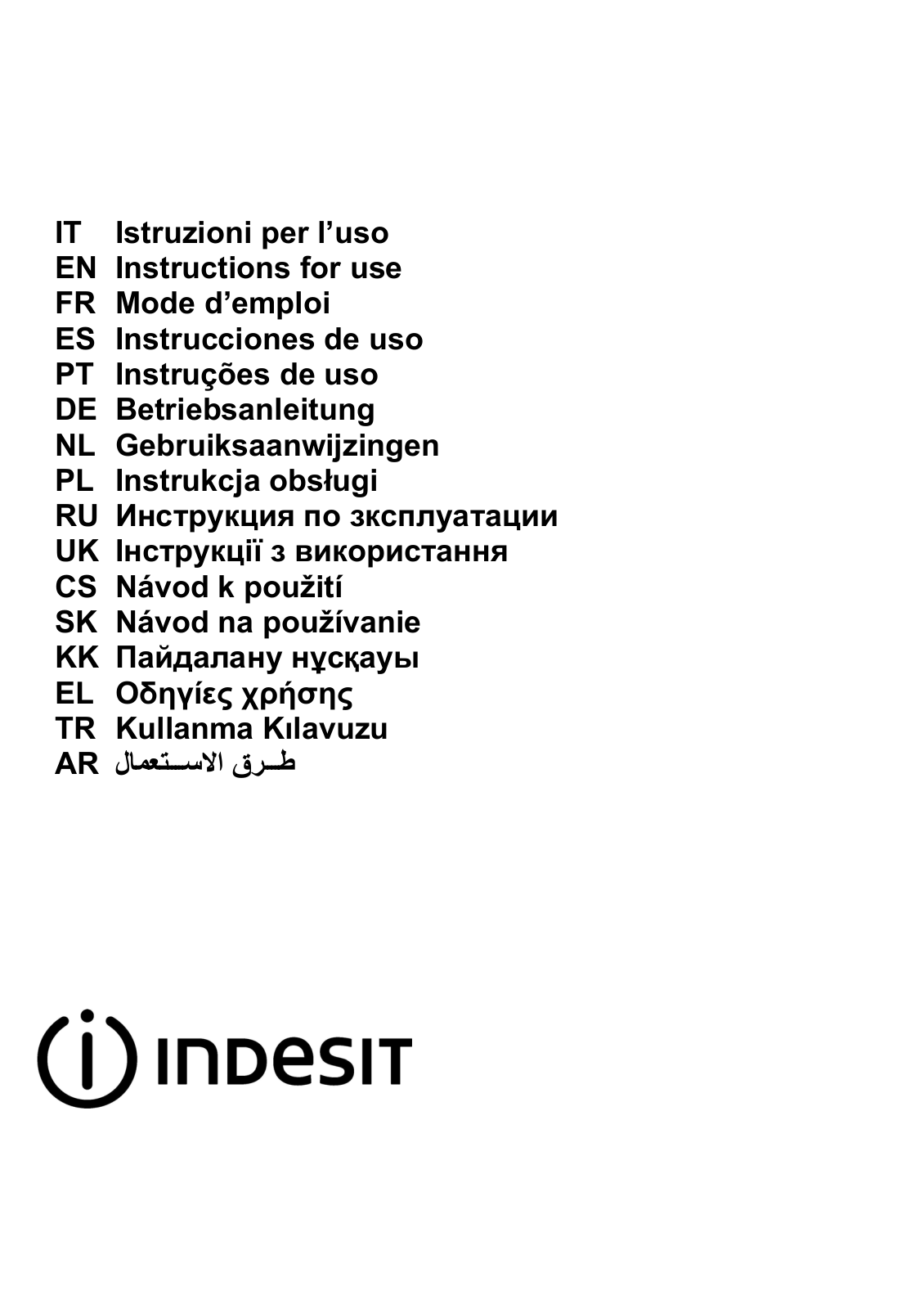 INDESIT IHBS 6.5 LM X User Manual