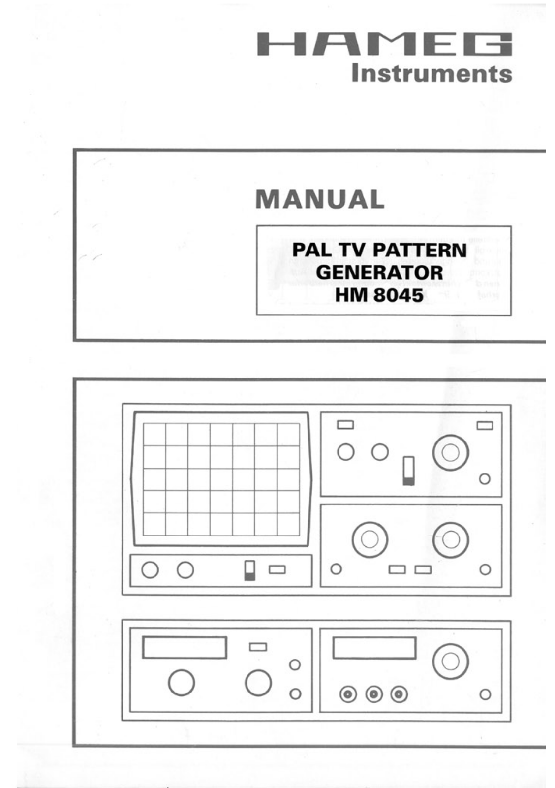 HAMEG HM8045 User Guide