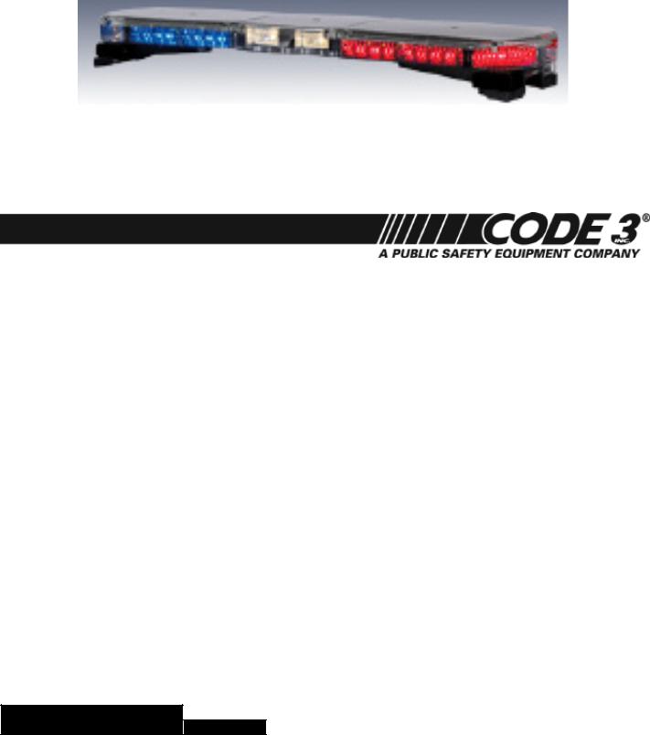 Code 3 RX 2700CC User Manual
