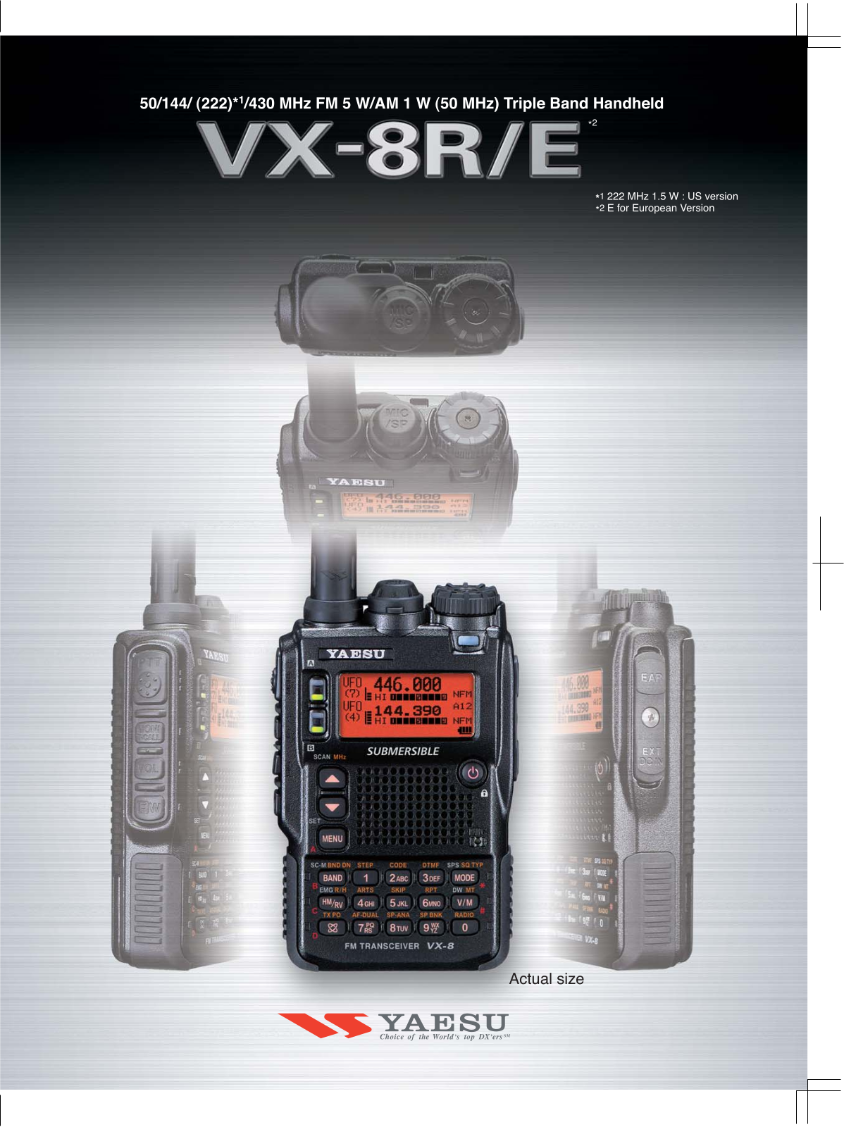 Yaesu VX-8R BROCHURE