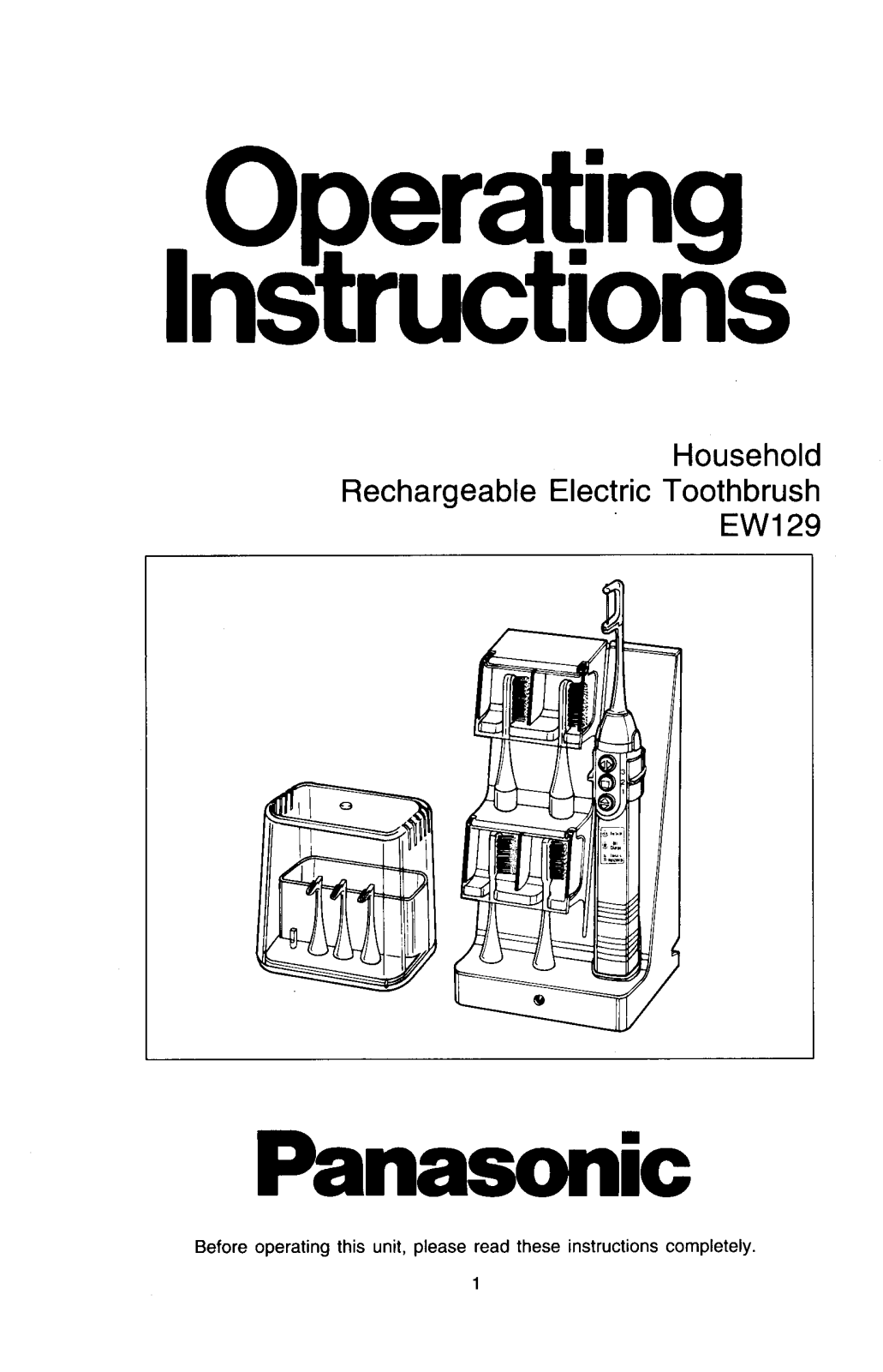 Panasonic ew-129 Operation Manual