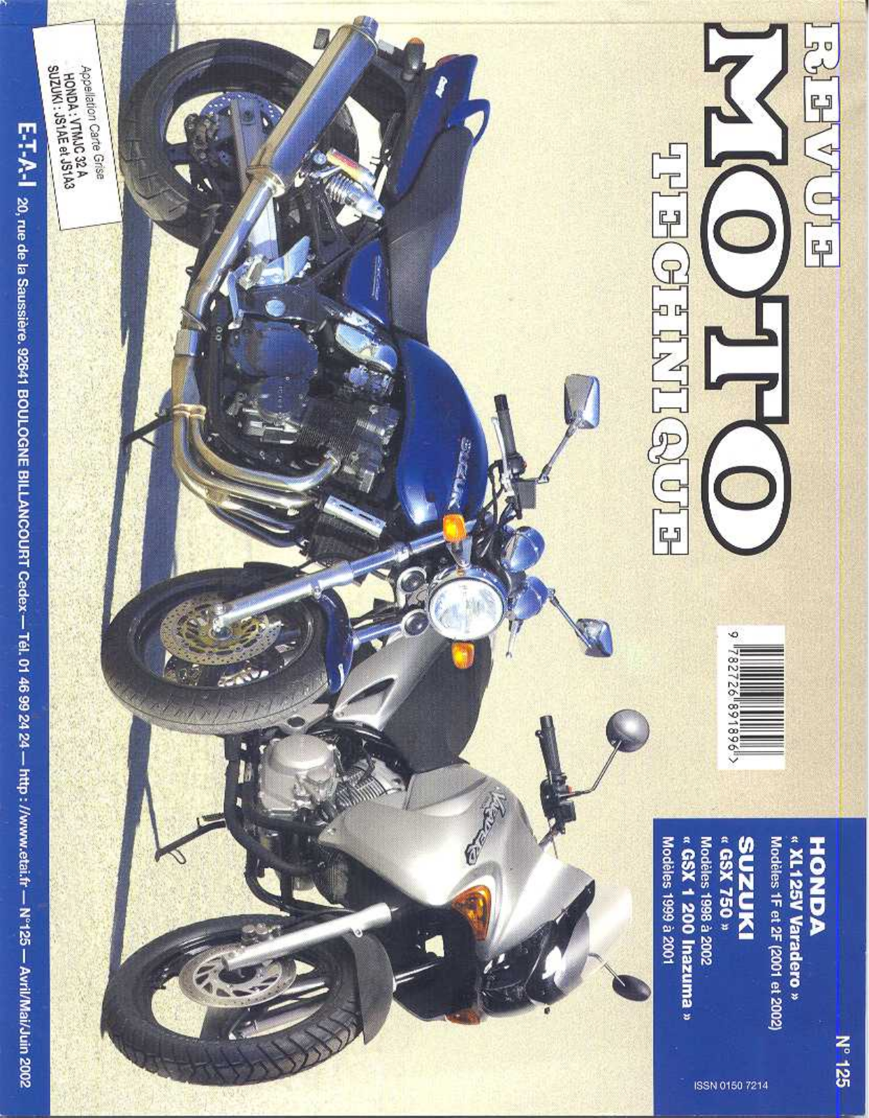 HONDA XL125V1-F User Manual