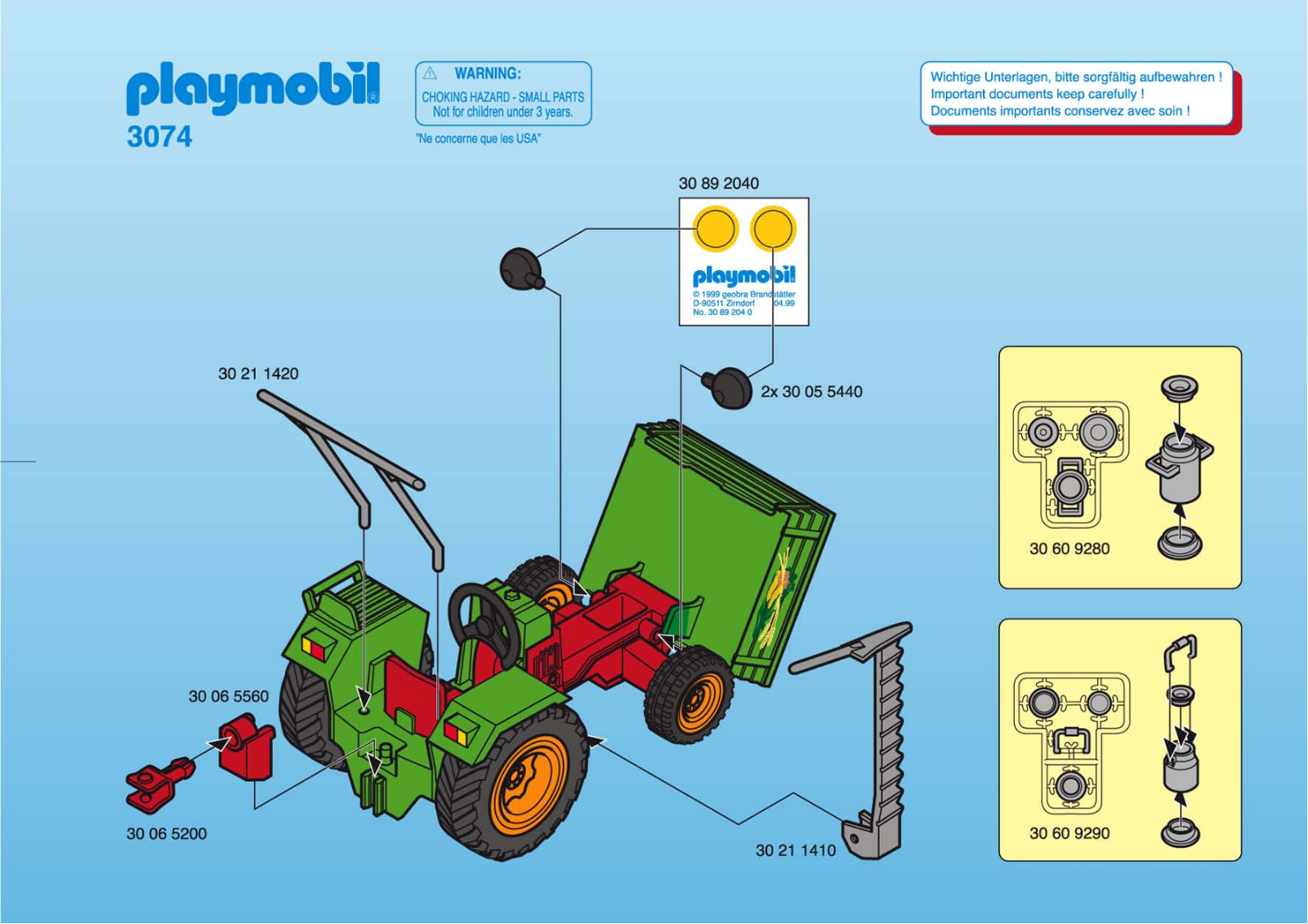 Playmobil 3074 Instructions