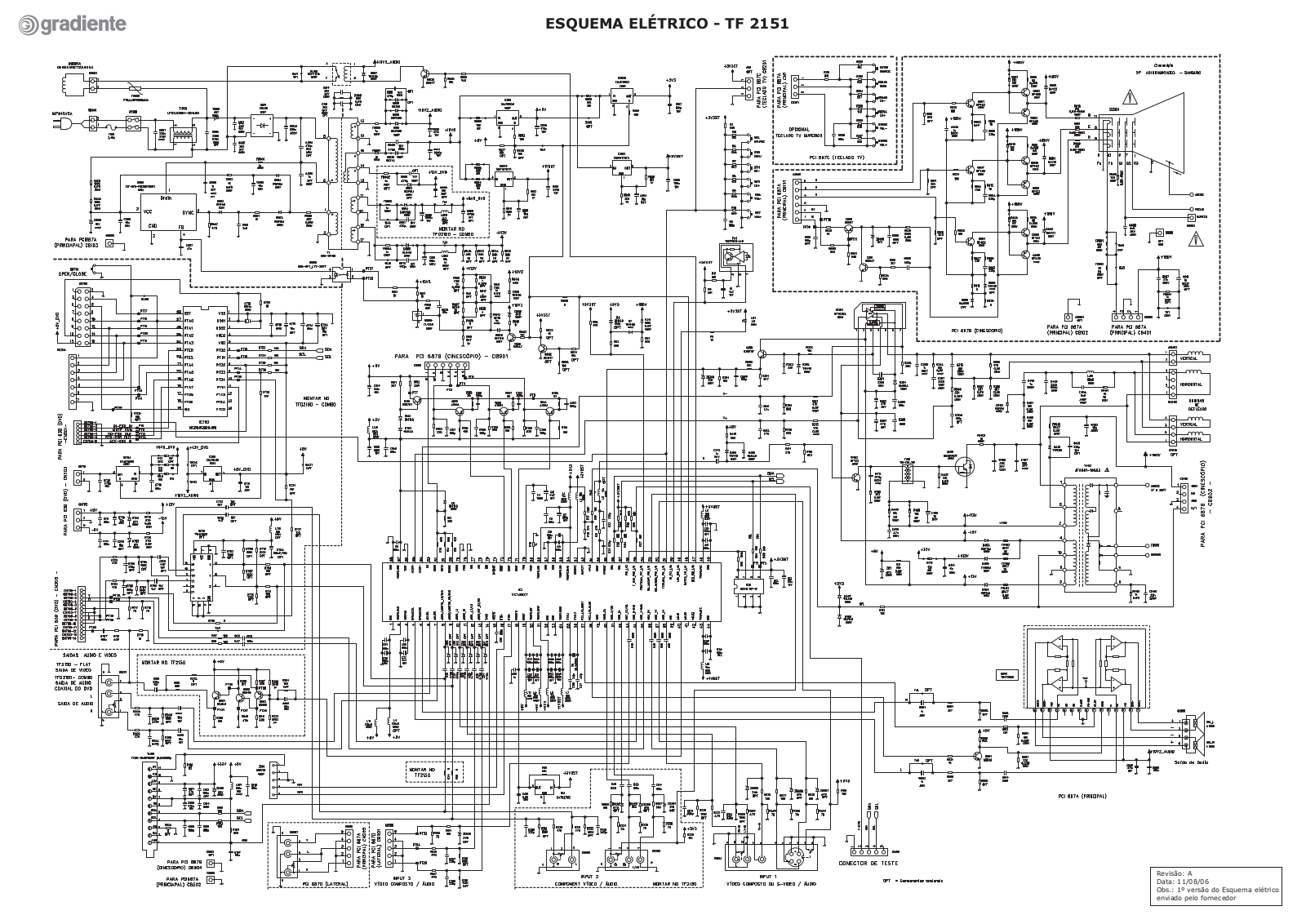 Gradiente TF-2151 Schematic