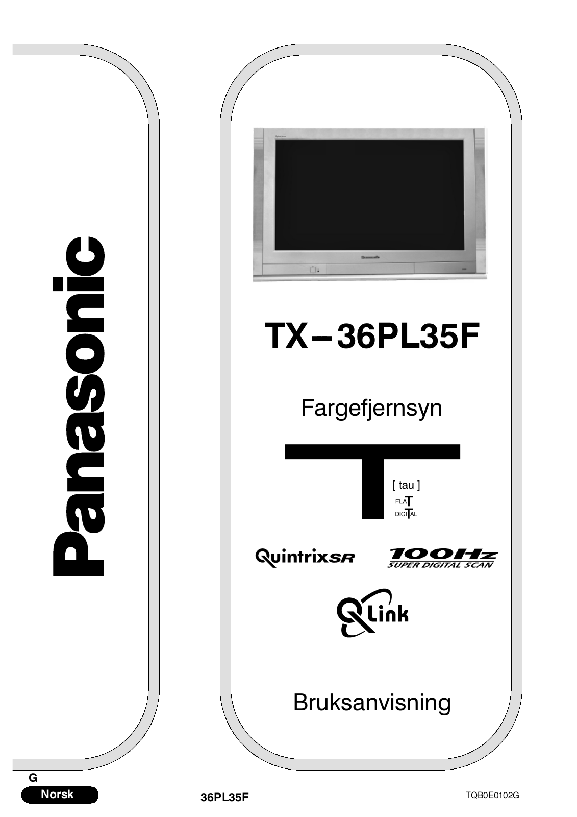 Panasonic TX-36PL35F User Manual