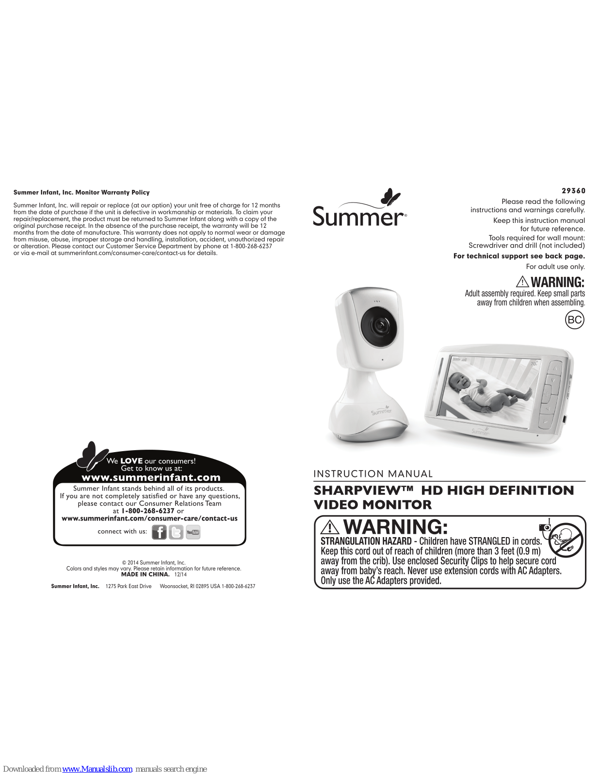 Summer 29360 Sharpview Instruction Manual - ManualMachine.com
