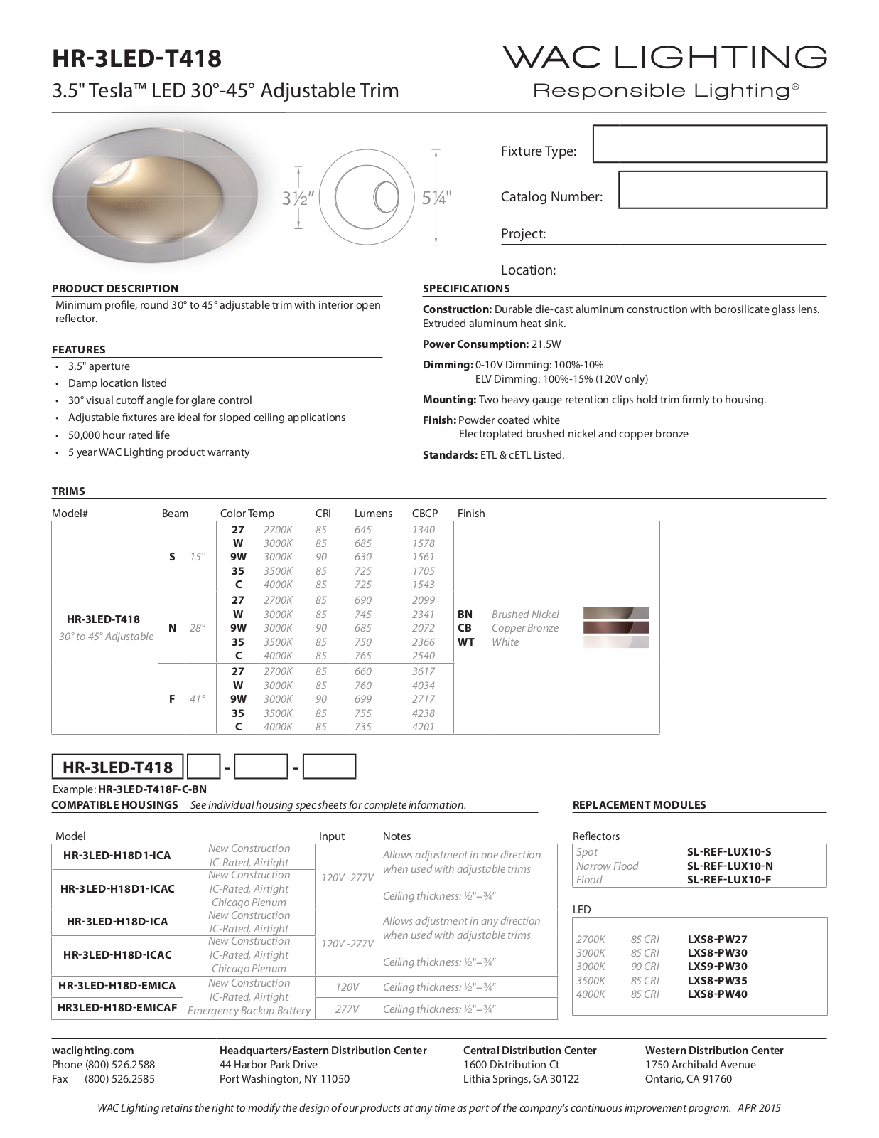 WAC Lighting WAC7059 Specifications - ManualMachine.com