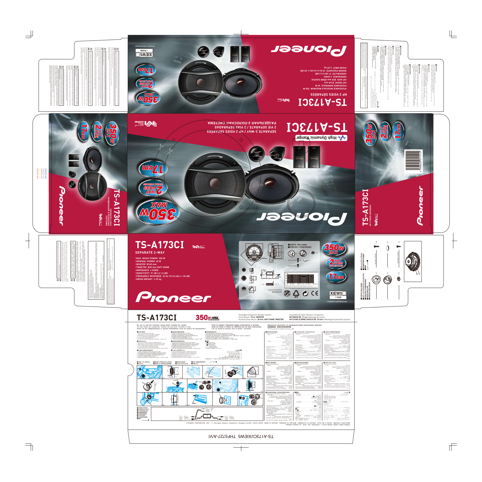 Pioneer TS-A173CI User manual