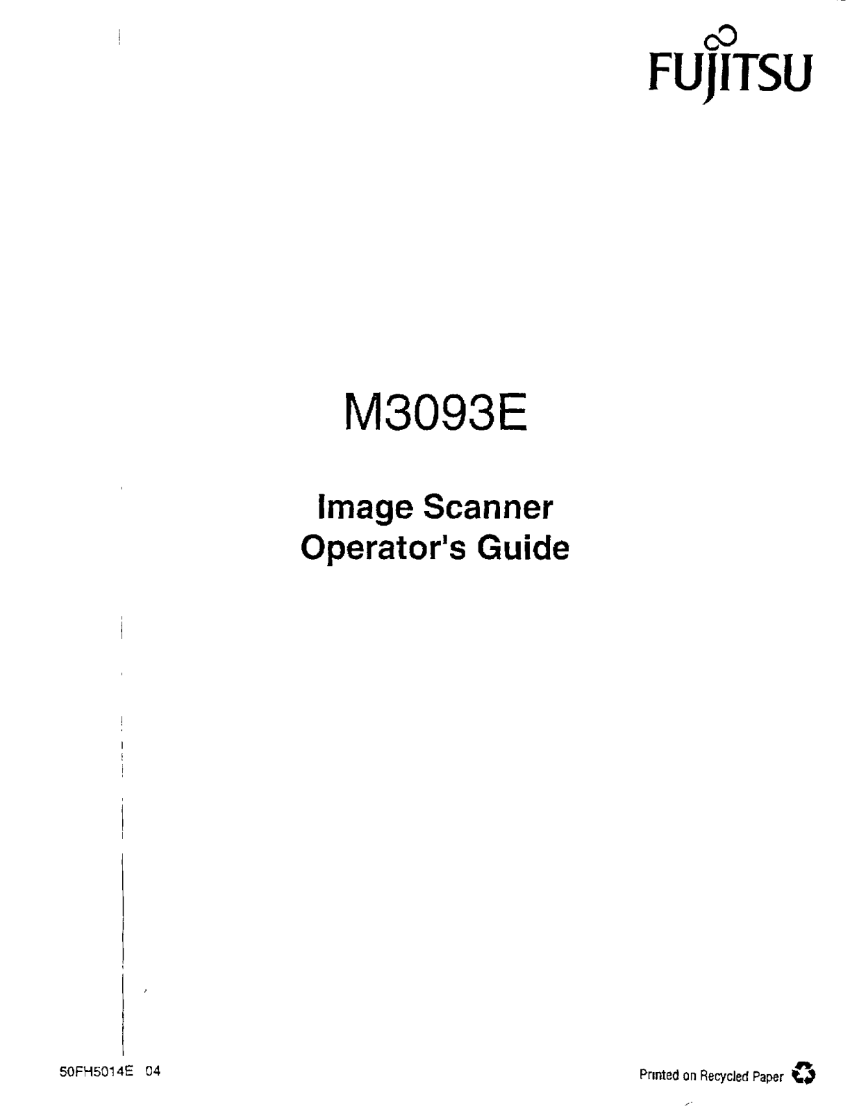 Fujitsu M3093E Operator Guide