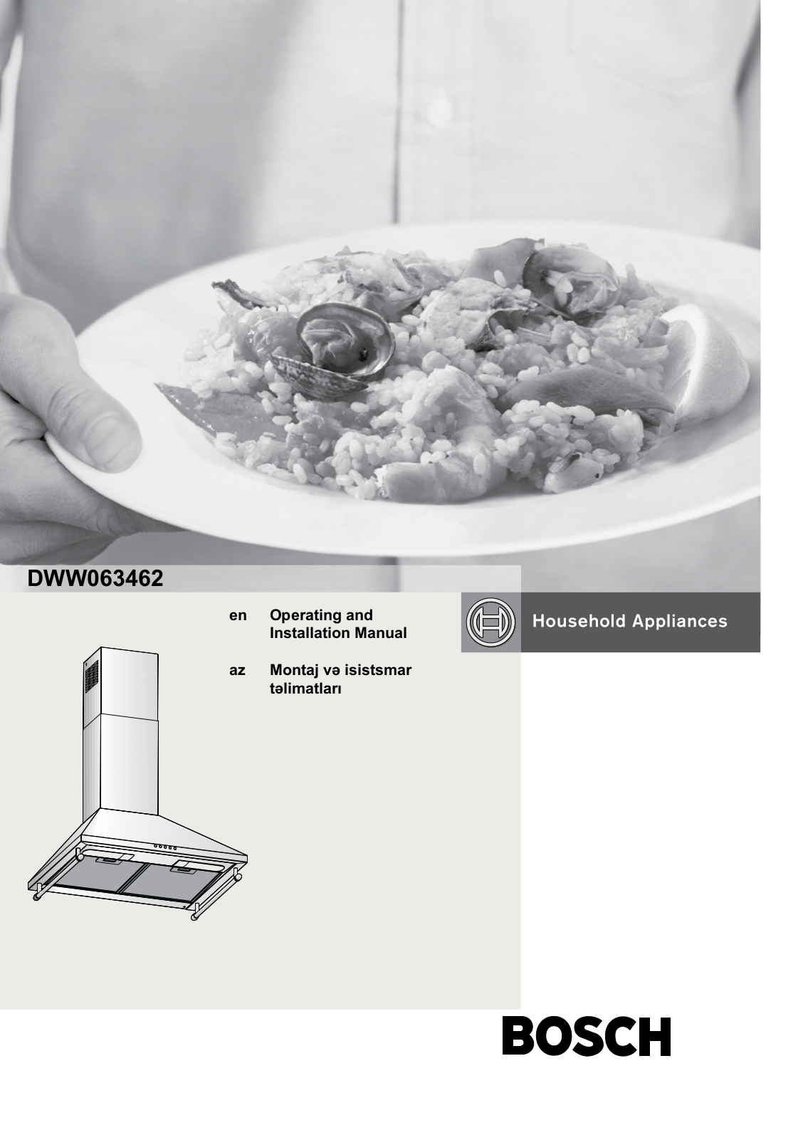 Bosch DWW063462 Operating/installations instructions