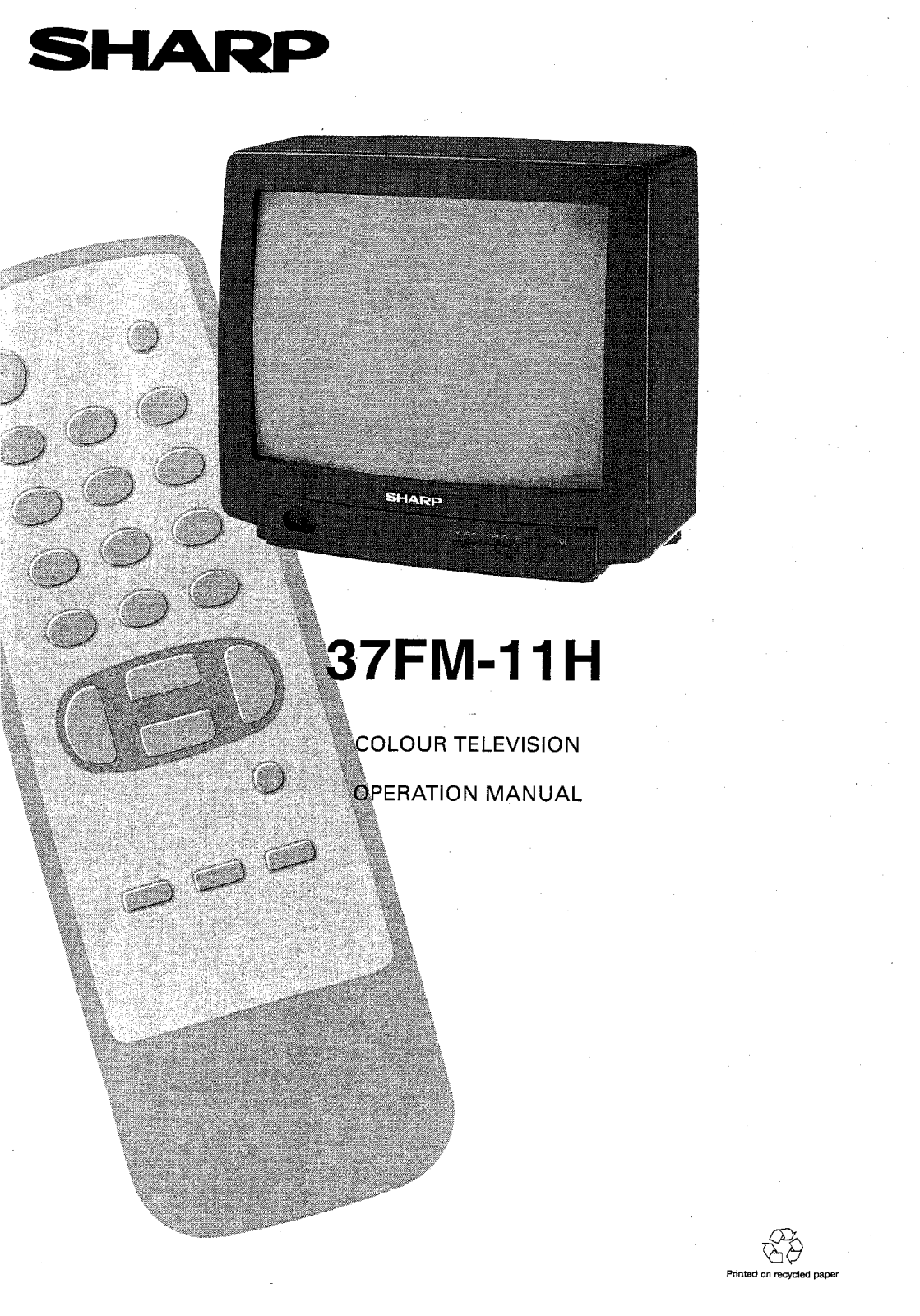 Sharp 37FM11H User Manual