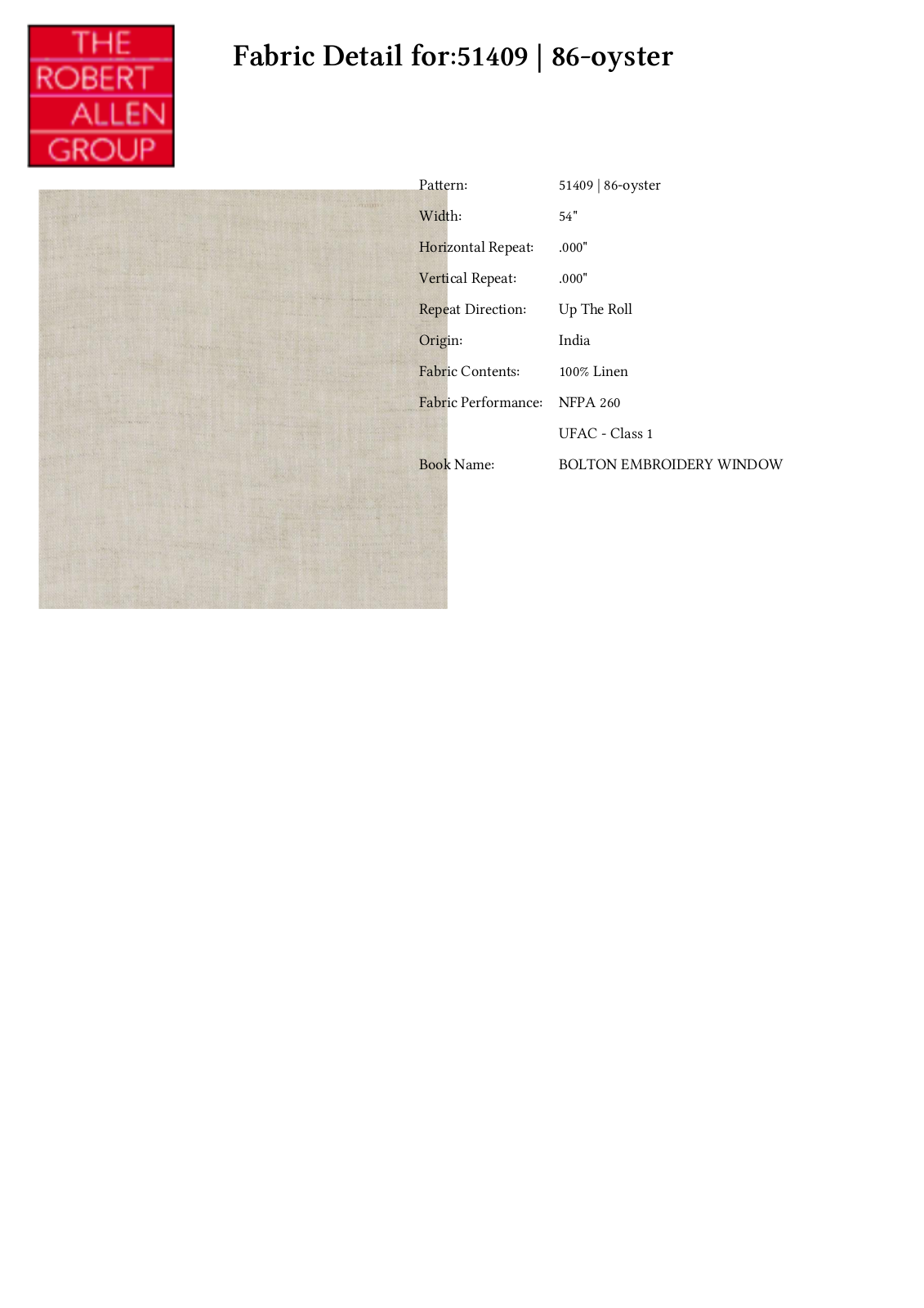 Duralee CRAL4120 Specifications - ManualMachine.com